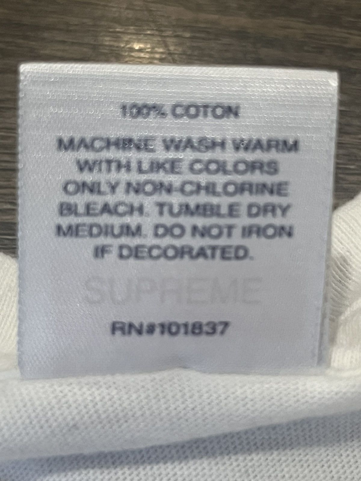 Supreme Supreme White Tee Size Large Size US L / EU 52-54 / 3 - 4 Thumbnail