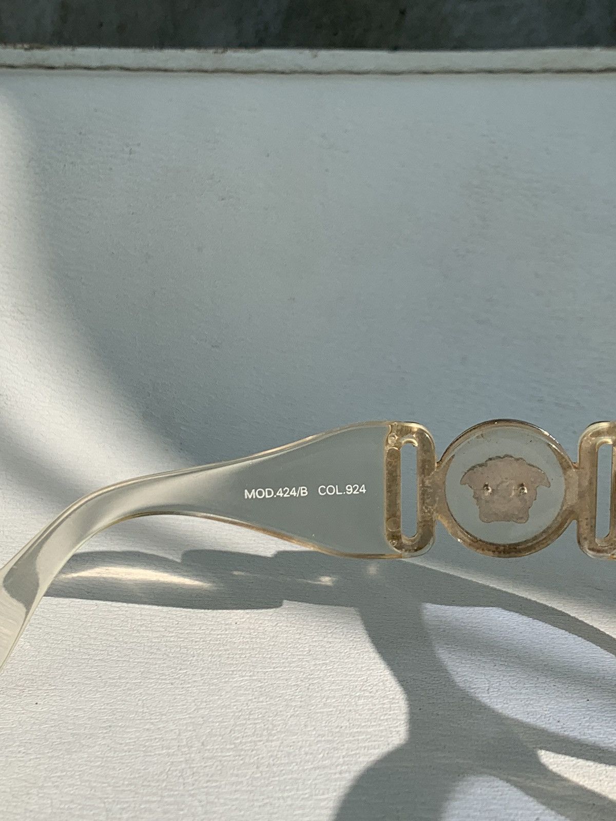 Versace Vintage Medusa Transparent Sunglasses Size ONE SIZE - 9 Thumbnail
