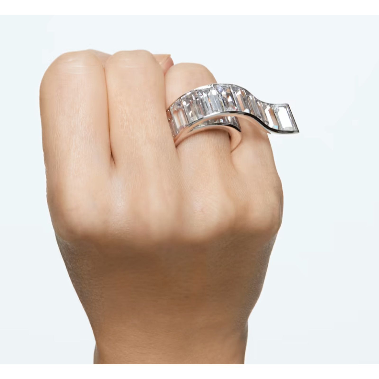 Swarovski Swarovski Matrix ring Baguette cut, White, Rhodium plated 6 Size ONE SIZE - 10 Thumbnail