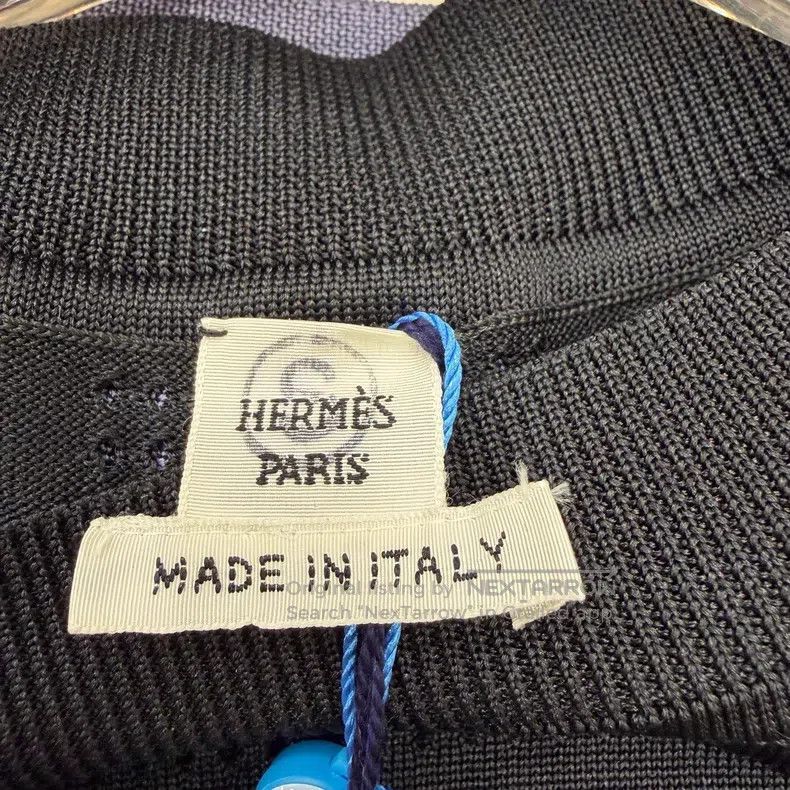 Hermes Hermes Black Silk Cut-Out Harness Element Top Size XXS / US 00 / IT 34 - 3 Thumbnail