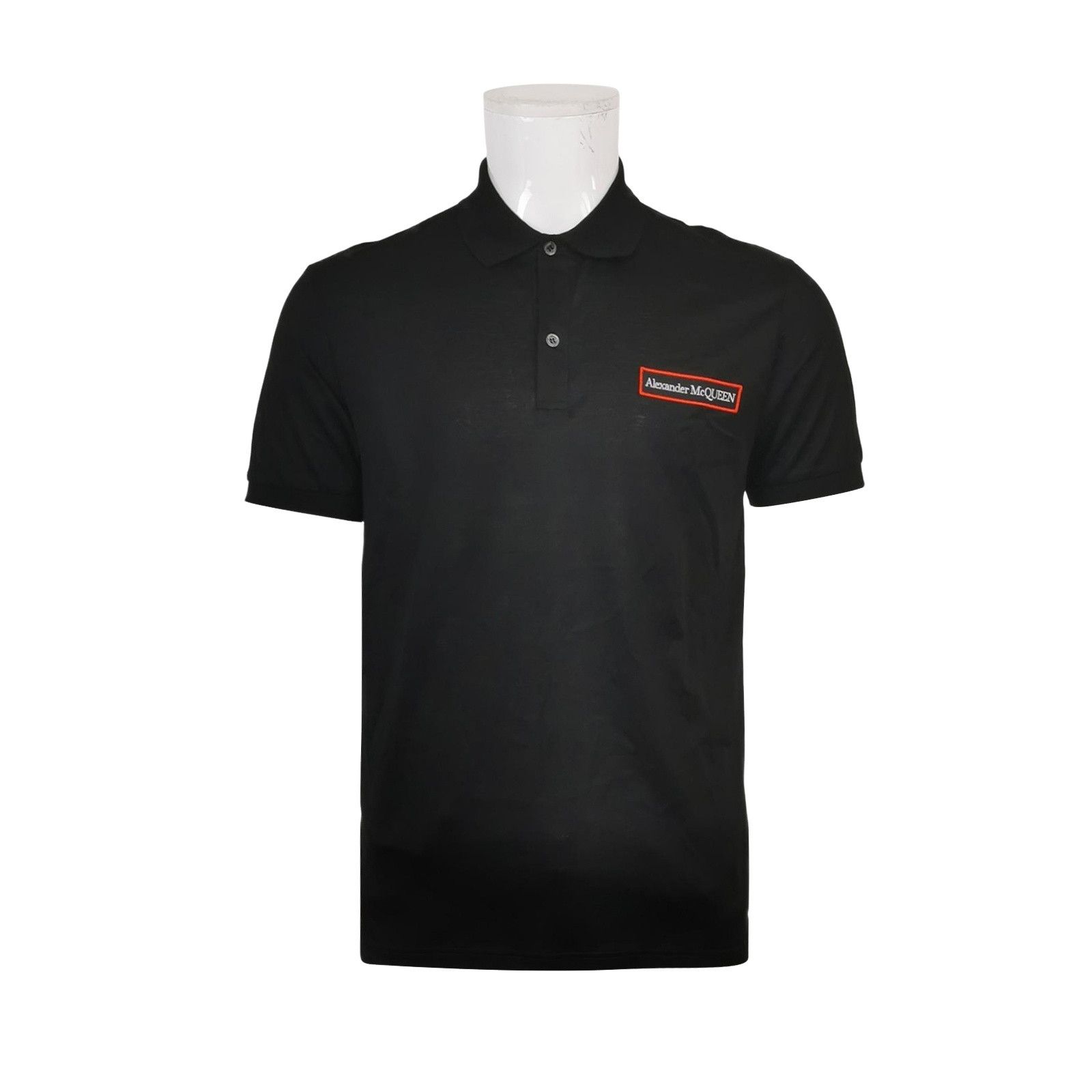 Alexander McQueen Alexander McQueen Red Border Patch Logo Polo Shirt US M Size US M / EU 48-50 / 2 - 1 Thumbnail