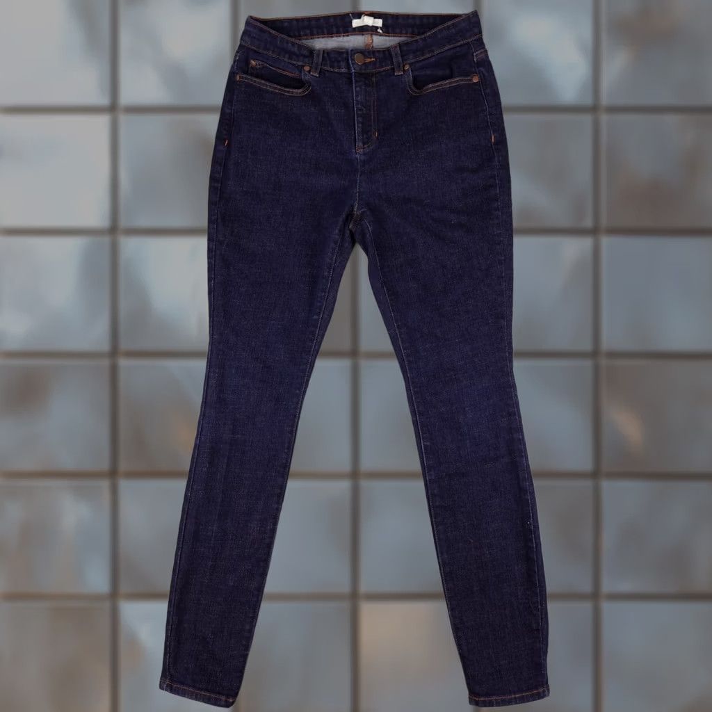 Eileen Fisher Eileen Fisher Jeans Womens 6 Blue Denim Organic Cotton Straight Slim Preppy Size 28" / US 6 / IT 42 - 1 Thumbnail