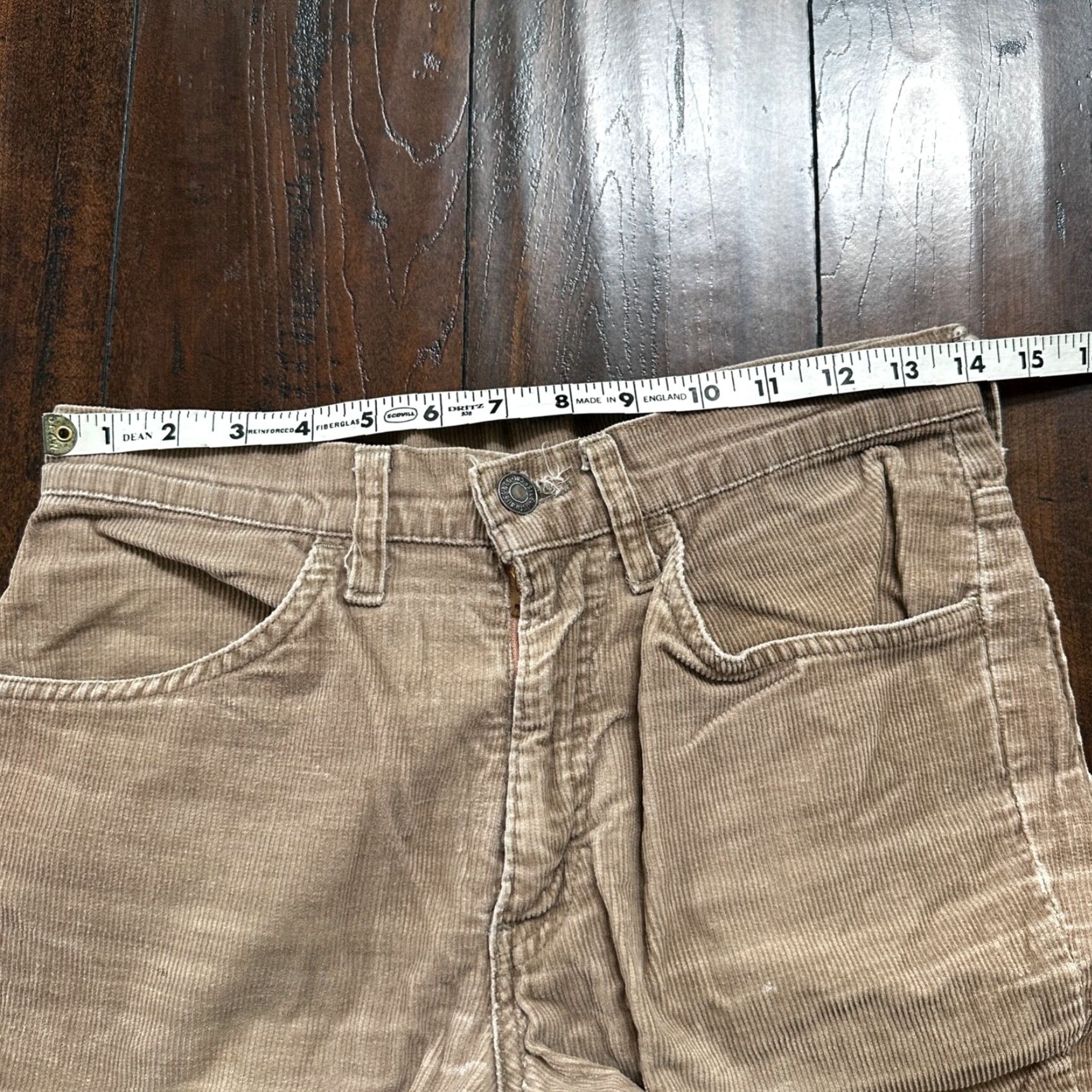 Levi's VINTAGE Levi's 684 Corduroy Bell Bottom Pants 28x29 USA 1970s Disco Brown Mens Size US 28 / EU 44 - 7 Thumbnail