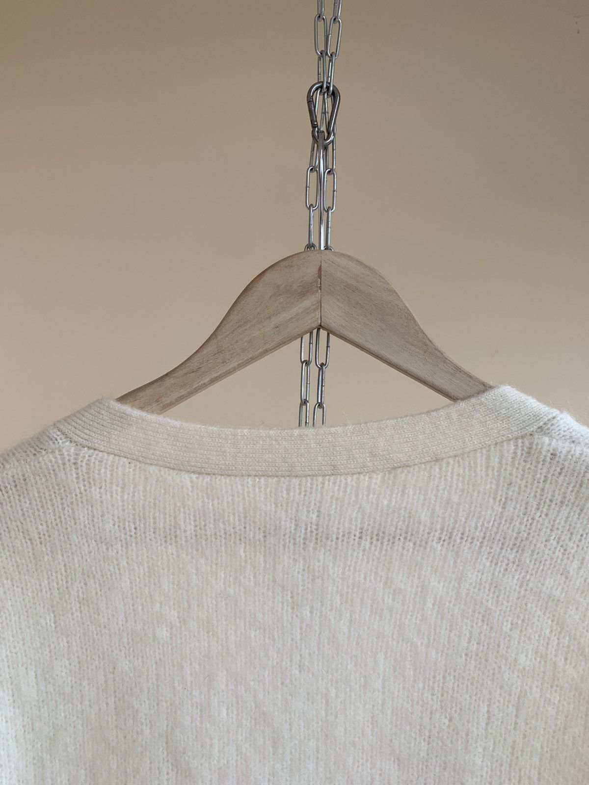 Sezane La Maille Sezane Mia V-Neck Button-Up Mohair Wool Cardigan Size S / US 4 / IT 40 - 10 Thumbnail