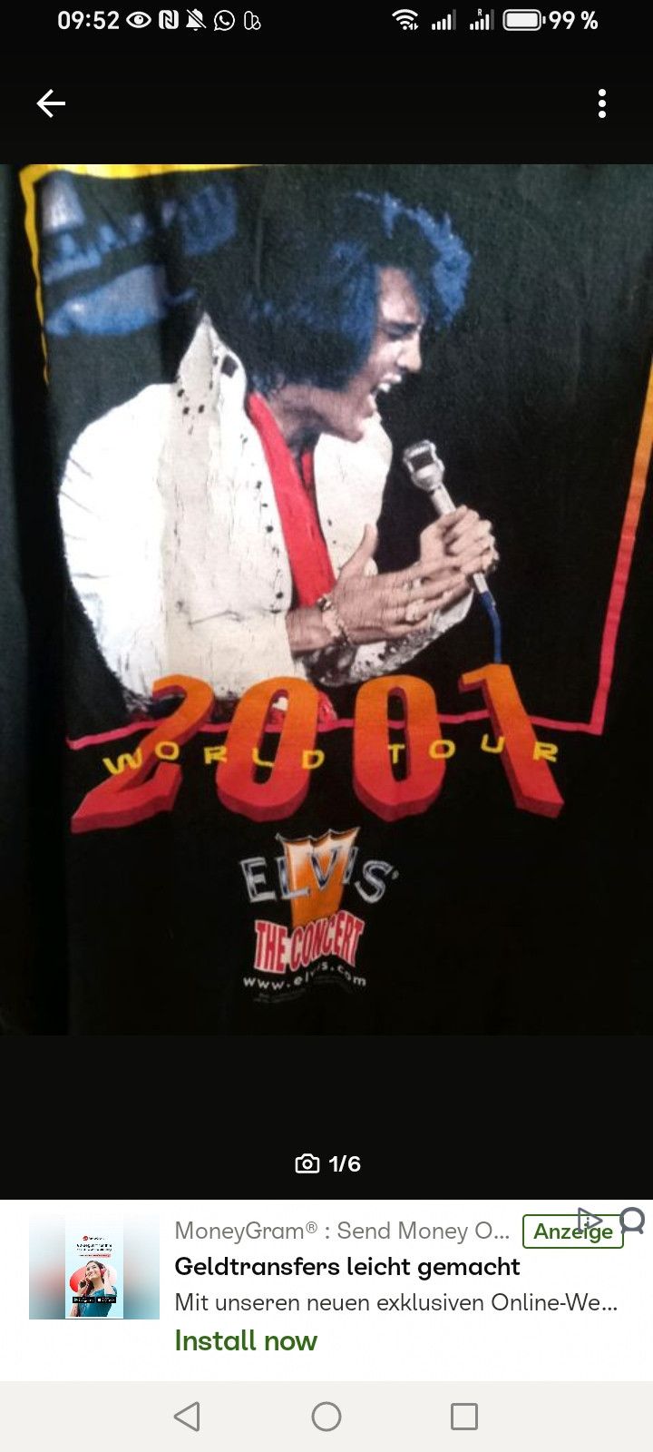 Other Elvis Presley vintage 2001 world tour Size US M / EU 48-50 / 2 - 6 Thumbnail