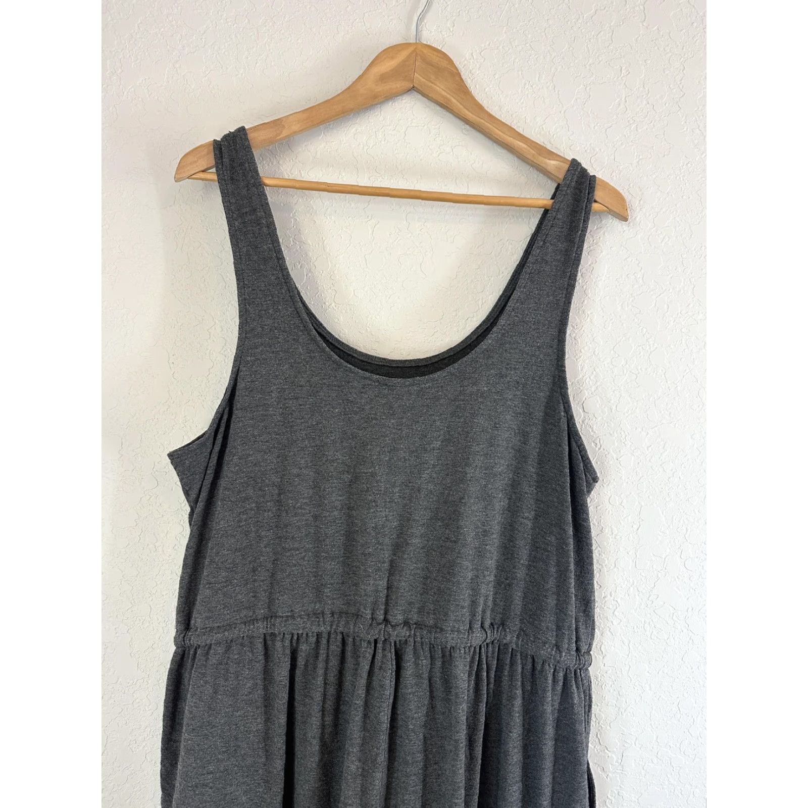 Torrid Torrid Jumpsuit Womens Plus Size 1 Gray Sleeveless Jersey Pockets Drawstring Waist Casual One-Piece Size XS / US 0-2 / IT 36-38 - 7 Thumbnail
