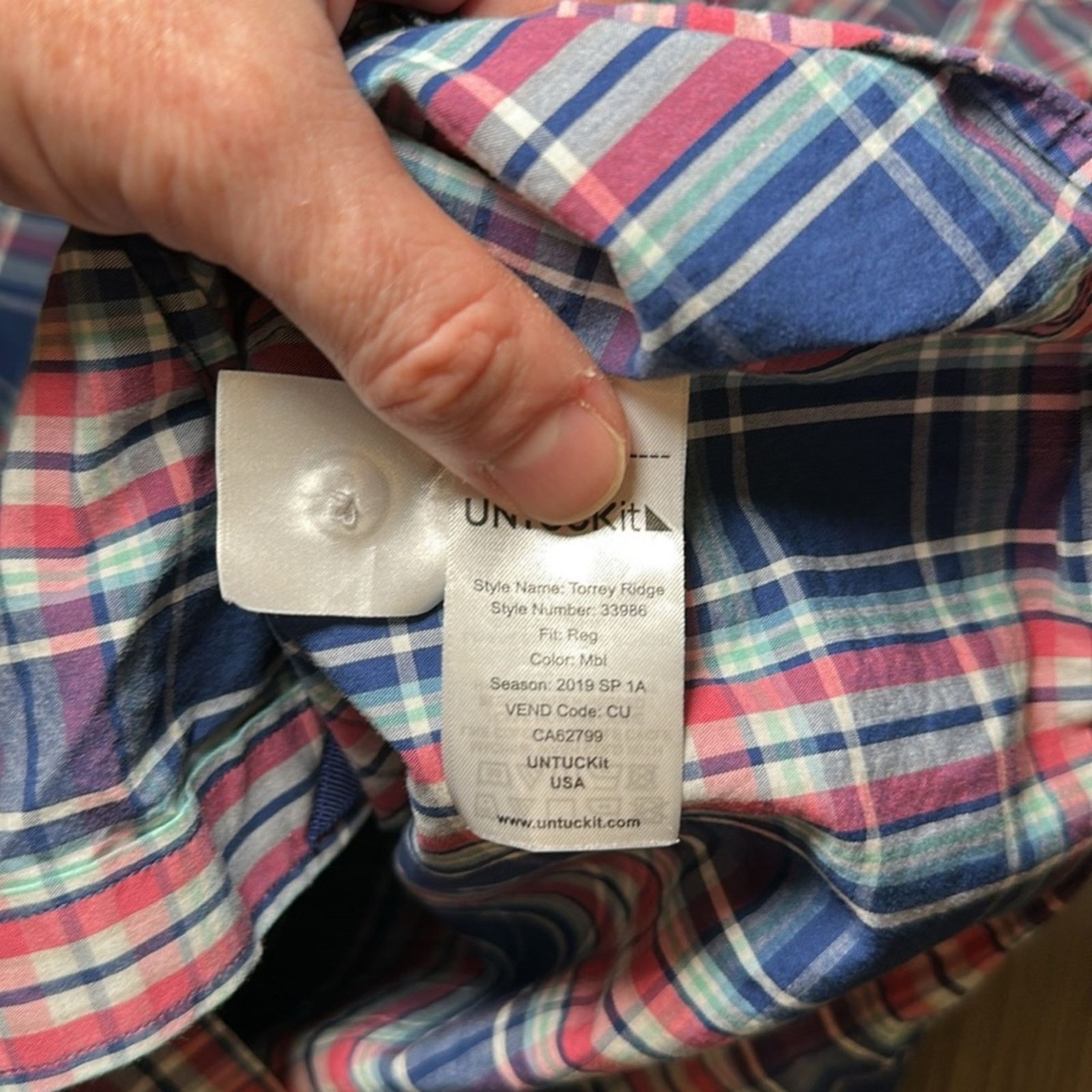 UNTUCKit UNTUCKit Torrey Ridge Plaid Long Sleeve Button Down - Medium Size US M / EU 48-50 / 2 - 6 Thumbnail