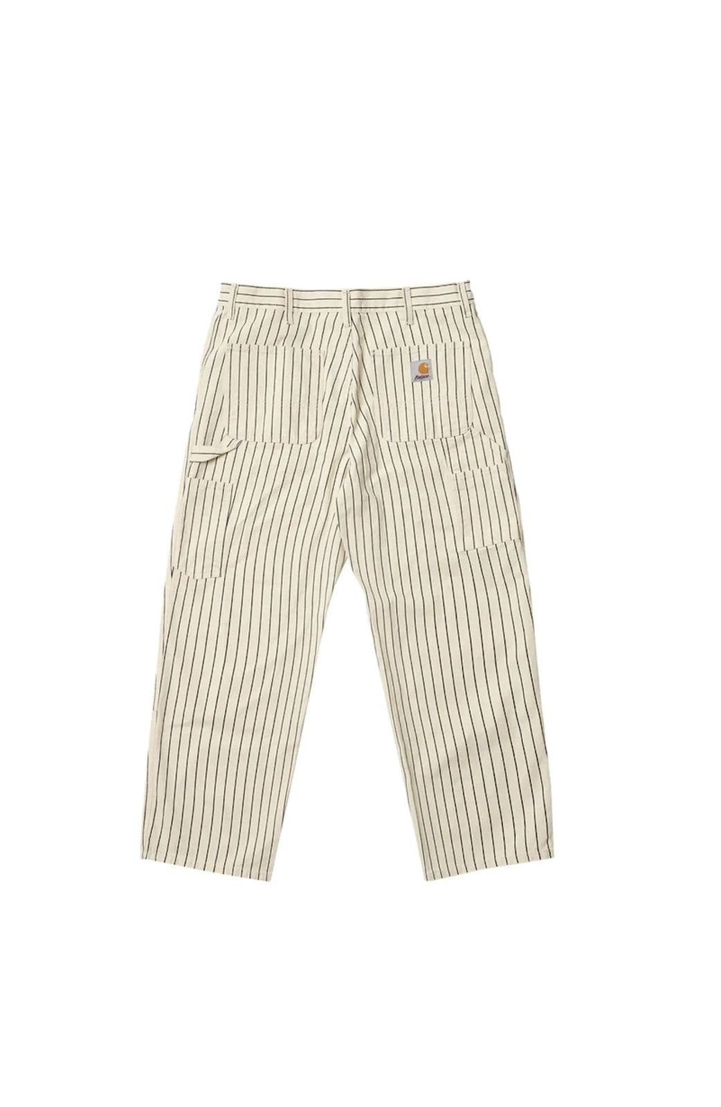 image of Carhartt Wip Double Knee Pinstripe Hickory Wax Pant, Men's (Size 32)