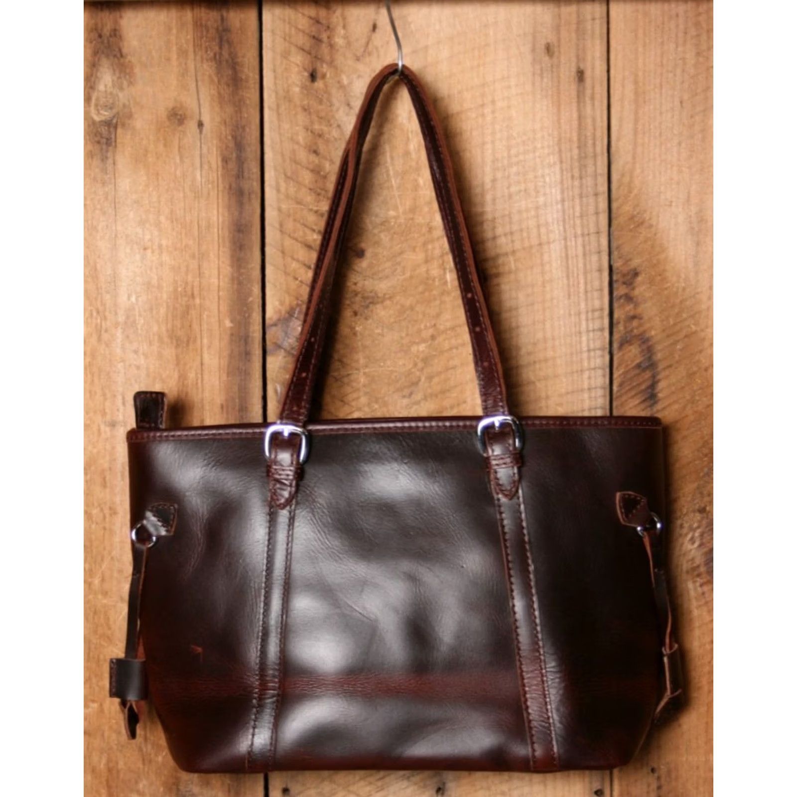 Vagabond VAGABOND TRAVELER Chili Leather Shoulder Tote Bag Womens Tote Bag Chili Leather Bag Vagabond Traveler Ladies Tote Bag Size ONE SIZE - 3 Thumbnail
