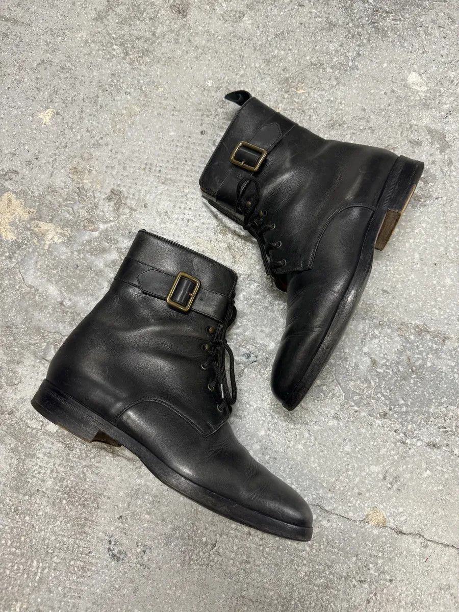 Dolce & Gabbana FW2000 Dolce & Gabbana Black Leather Boots Size US 7.5 / EU 40-41 - 3 Thumbnail