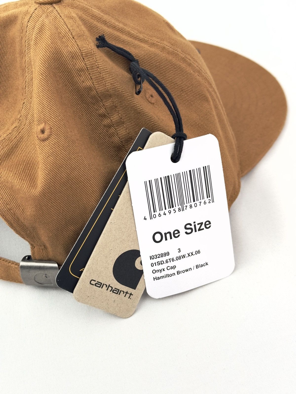 Carhartt Wip Carhartt Wip Onyx Cap Hamilton Brown One Size Adjustable Hat Size ONE SIZE - 6 Thumbnail