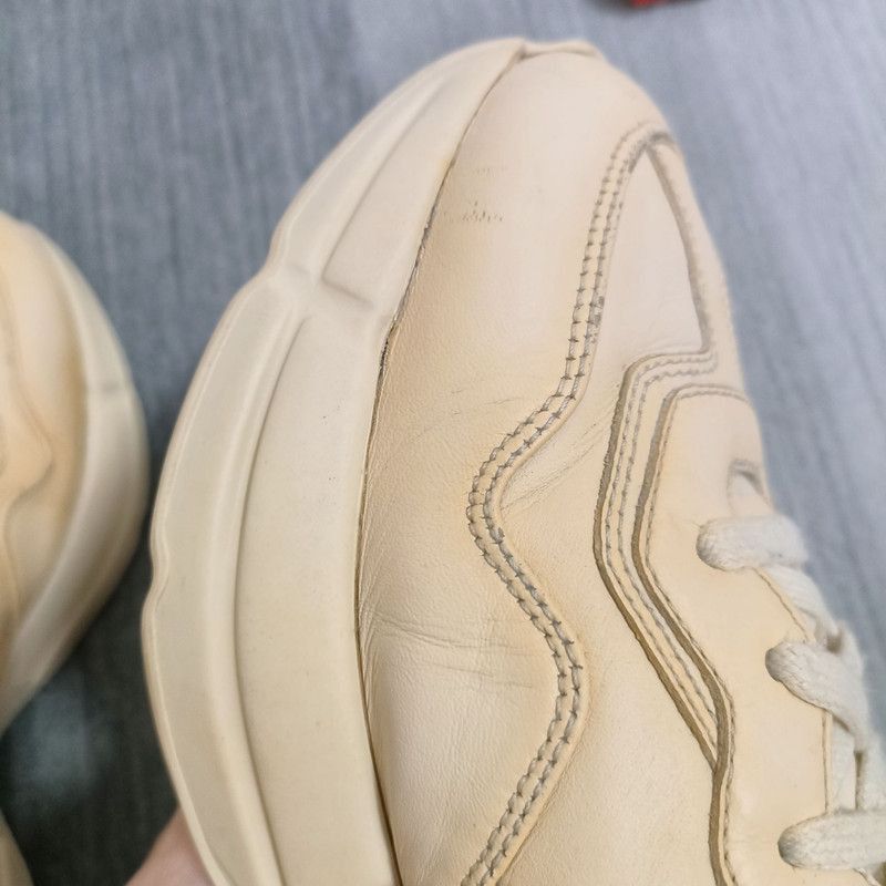 Gucci Gucci Rhyton Logo Classic Low-Top Sneakers - Size US 8 / EU 41 - 6 Thumbnail