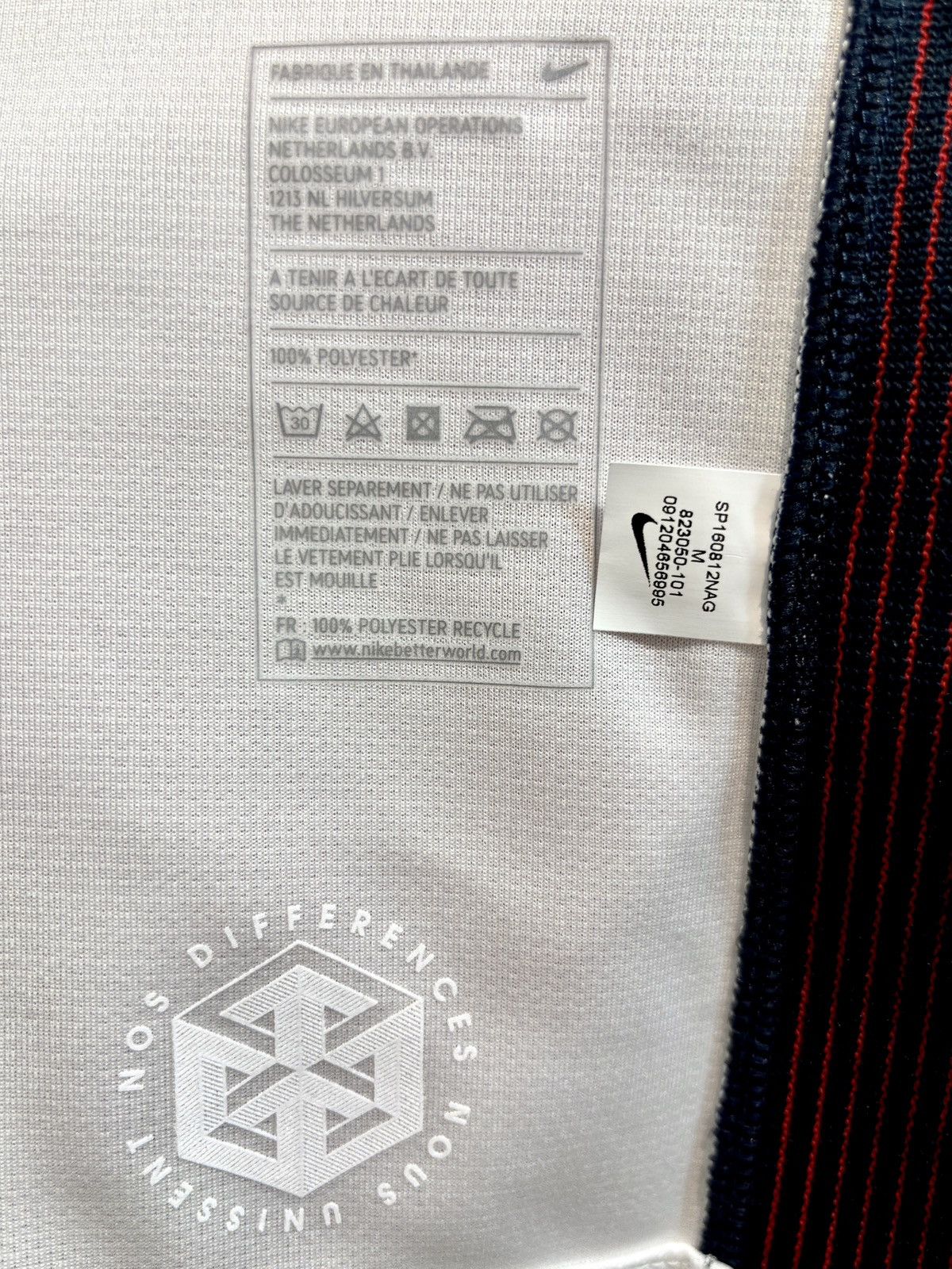 Nike × Vintage NEW 2016 France Game Issue Nike Away Kit Soccer Jersey Tee Size US M / EU 48-50 / 2 - 6 Thumbnail