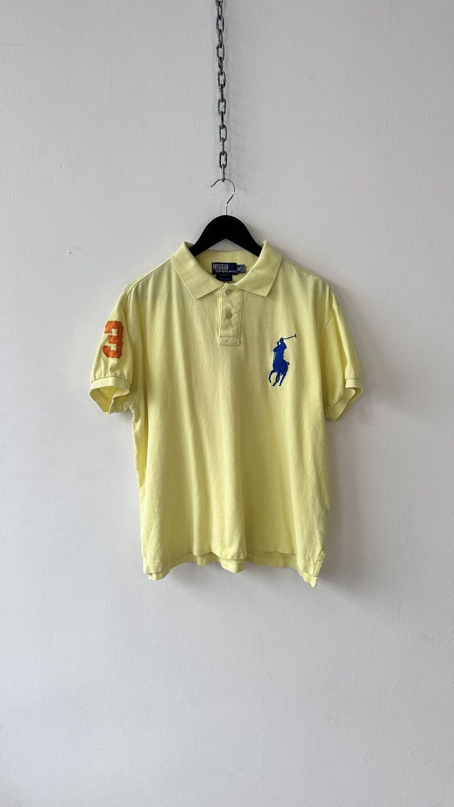 Polo Ralph Lauren Polo Ralph Lauren Big Pony Shirt Size XL Custom Fit Yellow Size US XL / EU 56 / 4 - 1 Thumbnail