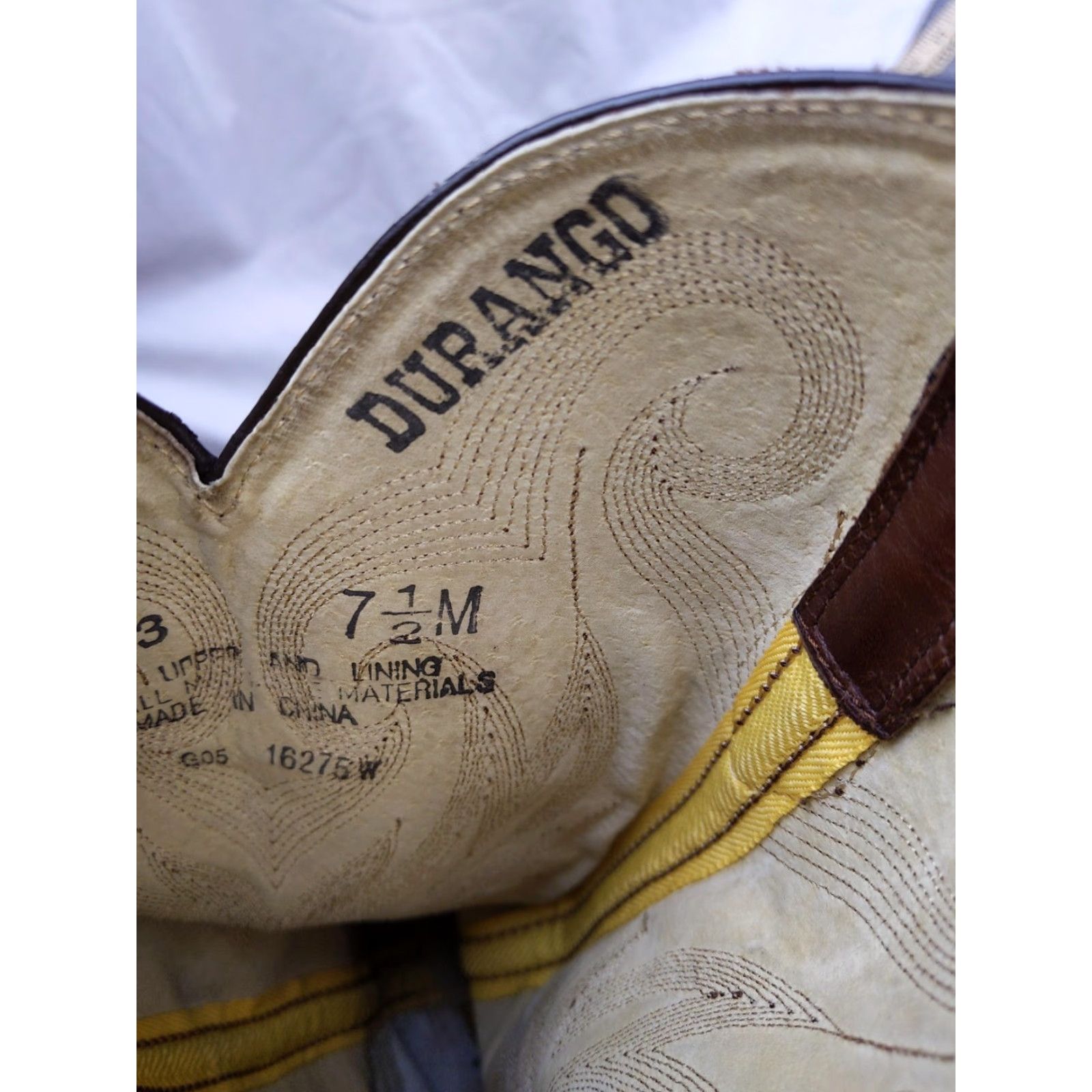 Durango Durango Boots Mens 7.5M Brown Leather Western Cowboy RD4163 Pointed Toe Boots Size US 8 / EU 41 - 5 Thumbnail