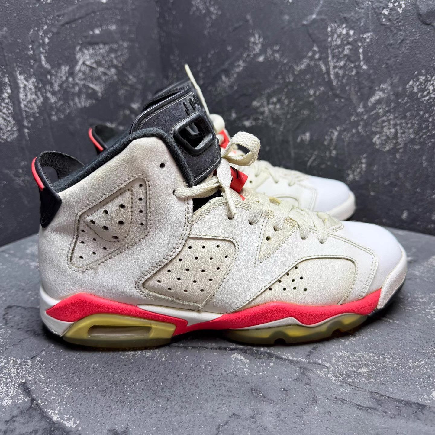 Nike Air Jordan 6 White Red "Sakuragi" Q10 Size US 6.5 / IT 36.5 - 5 Thumbnail