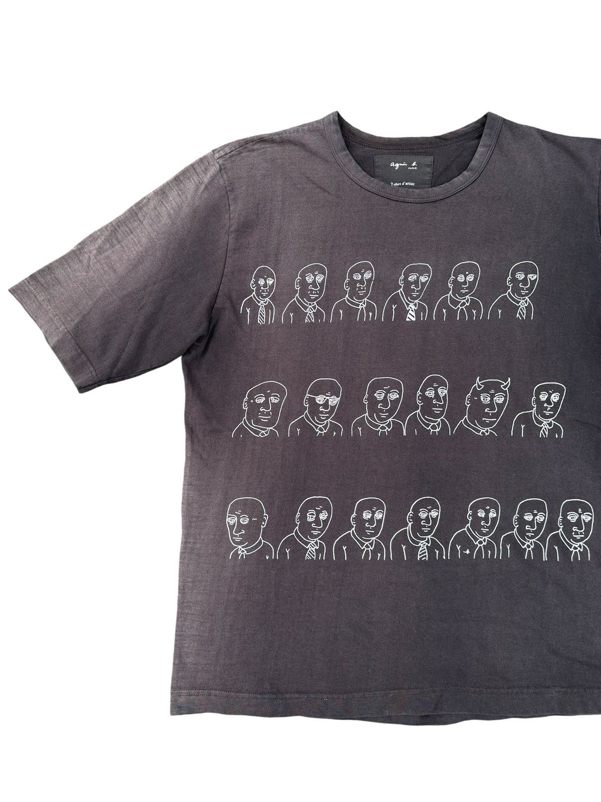 agnes b. Thrashed Agnes B x Mike Lash Pop Art SunFaded Shirt Size US M / EU 48-50 / 2 - 4 Thumbnail