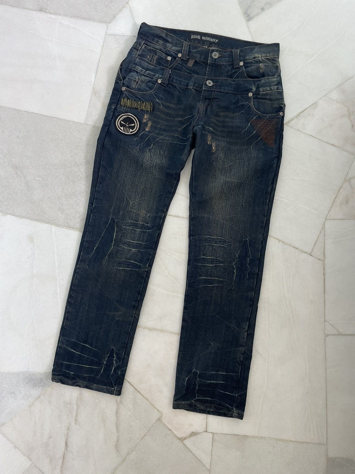 Japanese Brand × Seditionaries VINTAGE JAPANESE BRAND DOUBLE WAIST JEANS Size US 31 - 3 Thumbnail