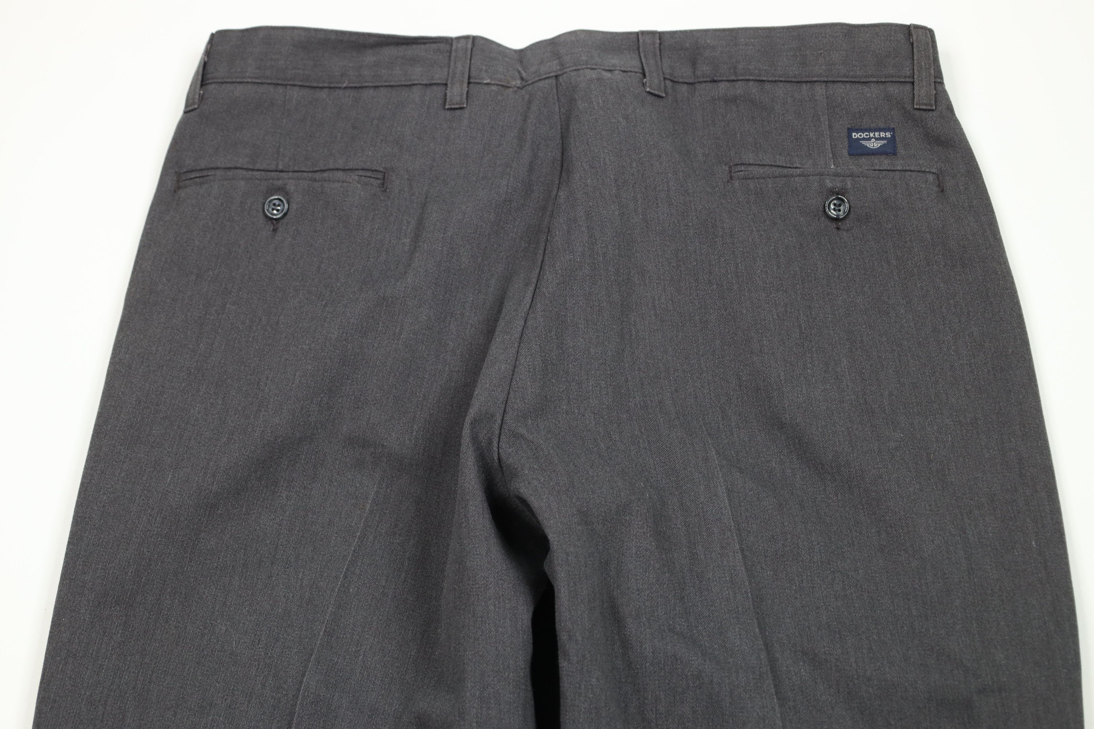 Dockers Vintage Y2K 2002 Dockers Wide Leg Chino Pants Gray Cotton Size US 38 / EU 54 - 11 Thumbnail