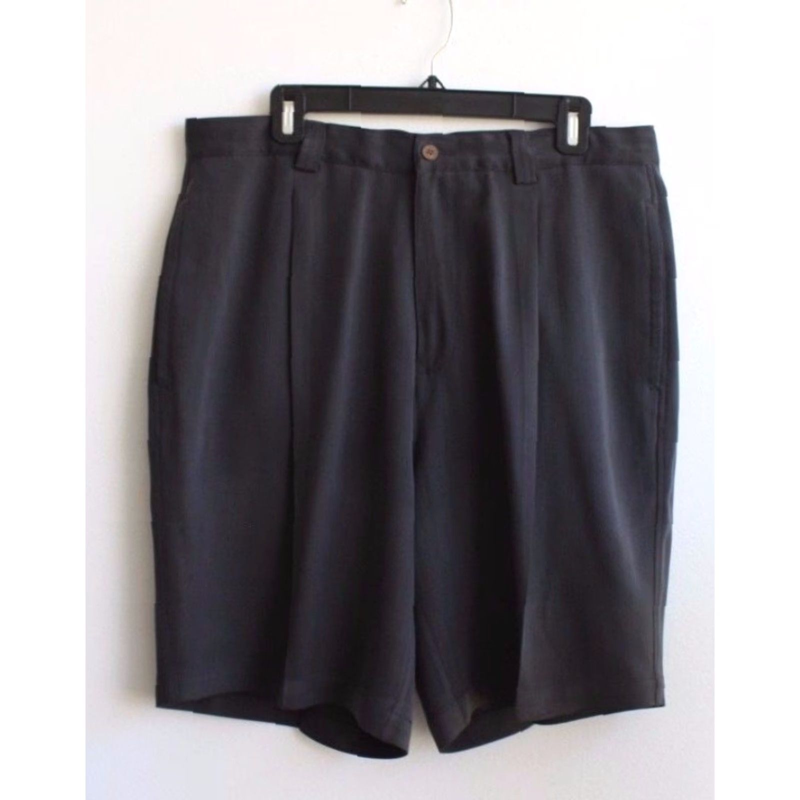Tommy Bahama Tommy Bahama Mens Grey Shorts 100% Silk Dress Shorts Size 35 Pants Size US 35 - 2 Thumbnail