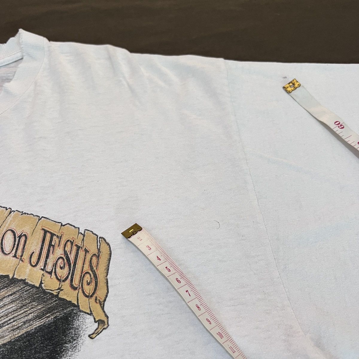 Vintage Vintage 90s Before You Turn Your Back On Jesus Tee XL Faded Size US XL / EU 56 / 4 - 10 Thumbnail