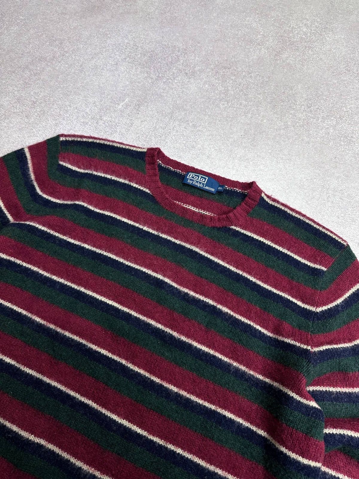 Polo Ralph Lauren Vintage Polo Ralph Lauren Striped Grunge Knit Sweater XL Men Size US XL / EU 56 / 4 - 3 Thumbnail