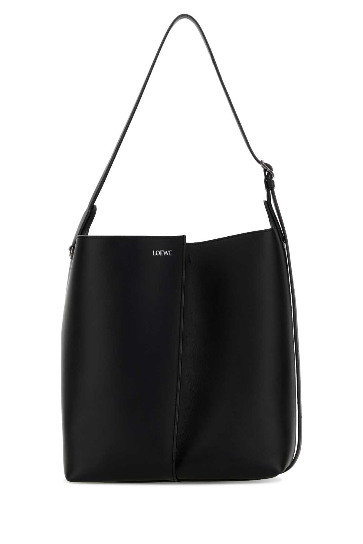 Loewe Black Leather Large Bilbao Bucket Bag Size ONE SIZE - 1 Thumbnail