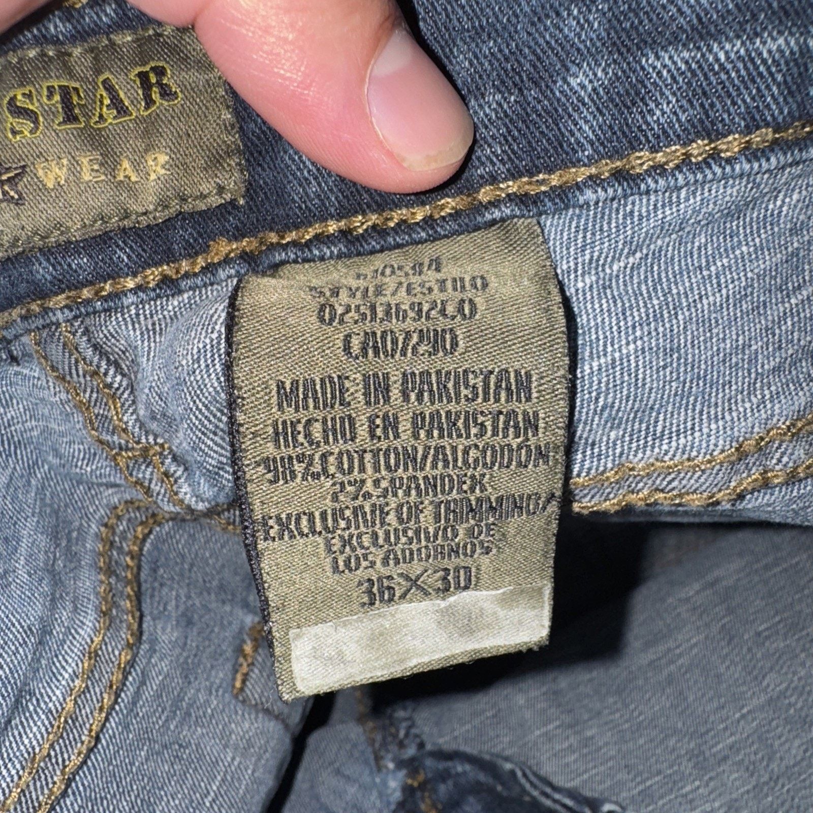 Vintage Vintage Urban Star Jeans Wear Denim 34x28 Blue Y2K Size US 34 / EU 50 - 8 Thumbnail