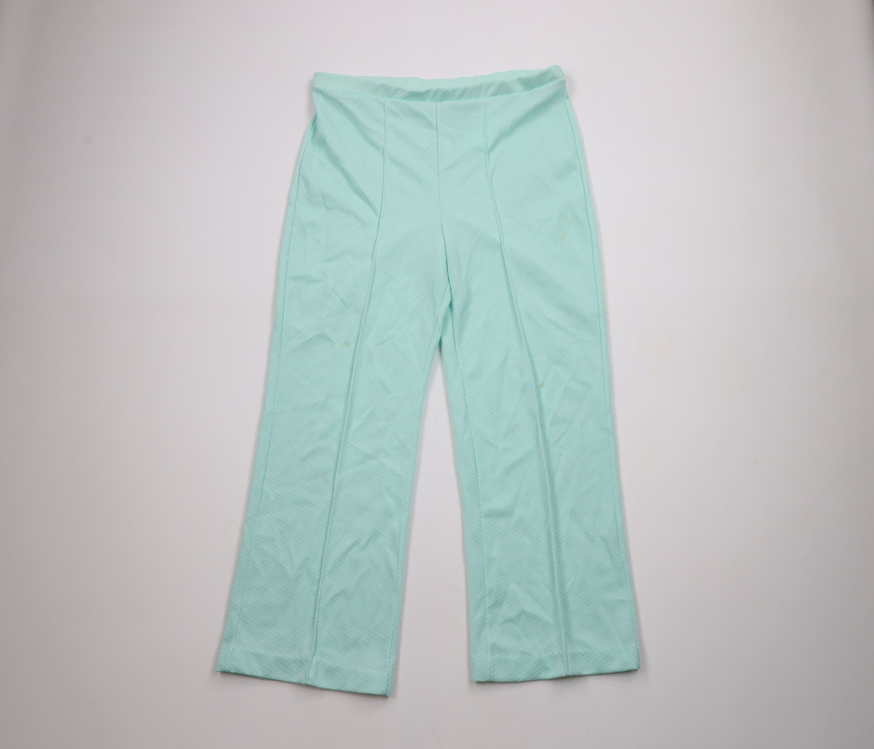 Vintage Vintage 70s Streetwear Knit Herringbone Bell Bottoms Pants Size 38" / US 16 / IT 52 - 1 Thumbnail