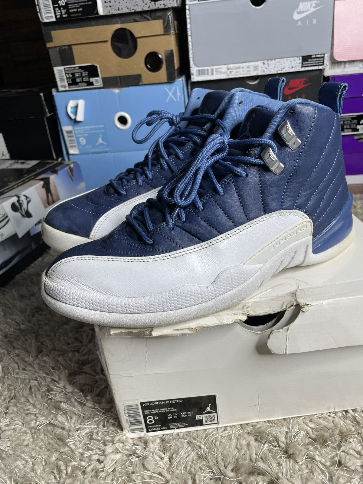 Jordan Brand Jordan 12 Indigo Size US 8.5 / EU 41-42 - 1 Thumbnail