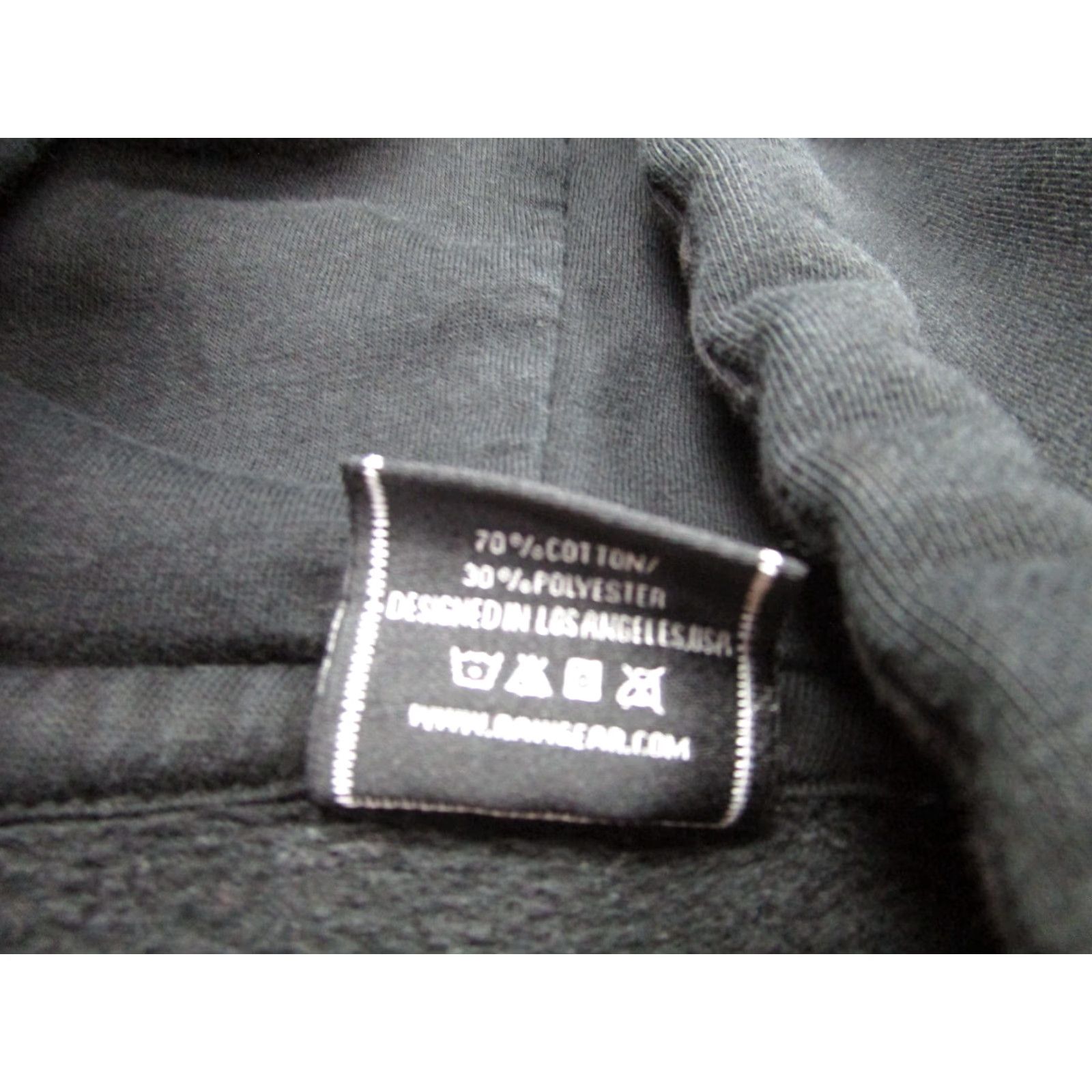 Vintage VINTAGE Raw Gear Hoodie Men Small Black Oversized Pullover Sweatshirt Fleece Logo Size US S / EU 44-46 / 1 - 6 Thumbnail