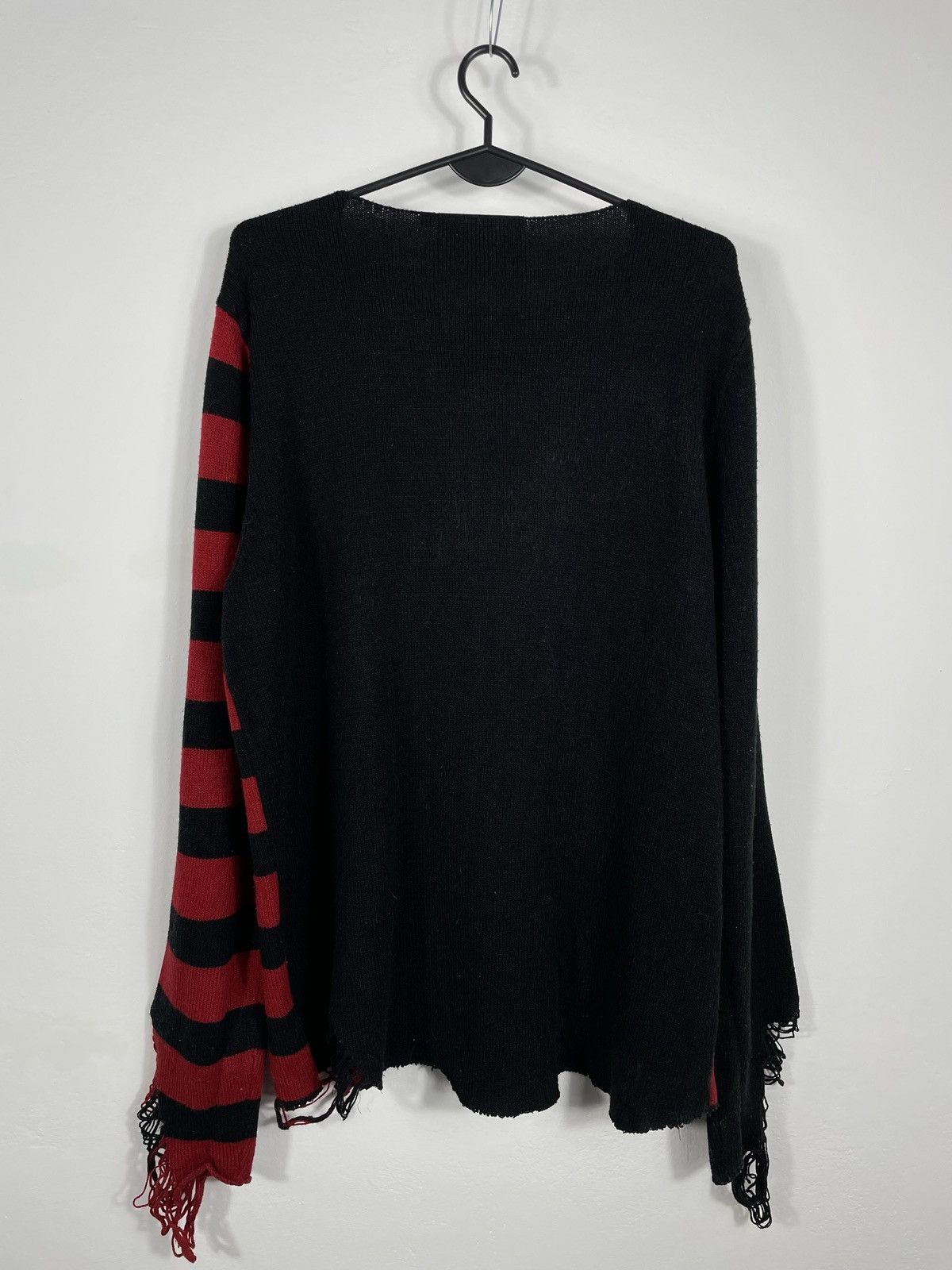 Band Tees × Killstar × Marilyn Manson MARLYN MANSON KILLSTAR STRIPED SWEATER FABRIC DISTRESSED Size US M / EU 48-50 / 2 - 9 Thumbnail