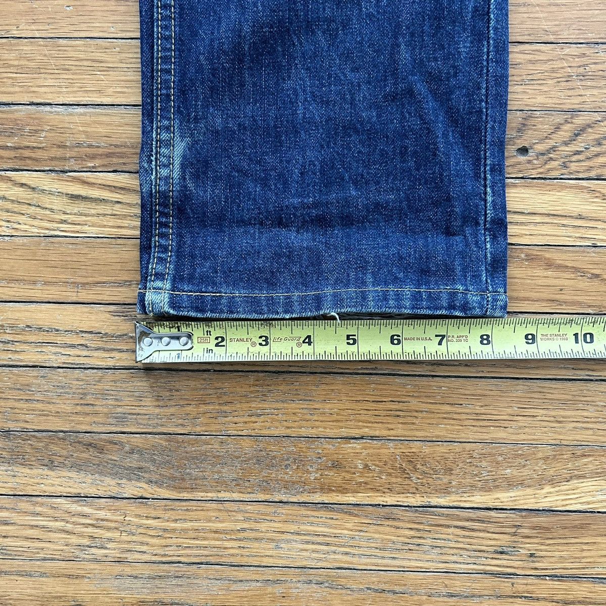 Beams Japan Distressed and Faded Straight Leg Raw Denim Jeans Size US 34 / EU 50 - 11 Thumbnail