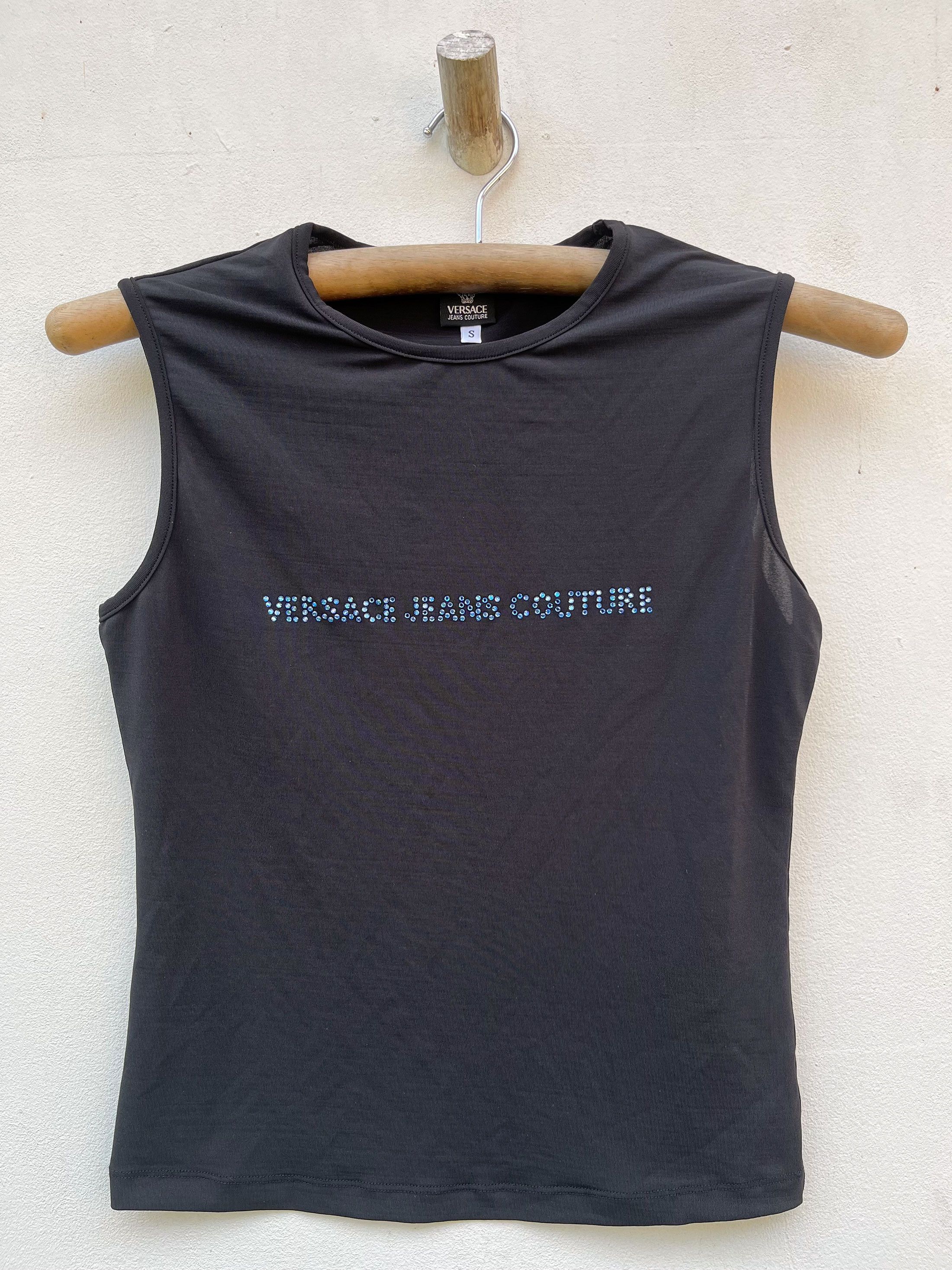 Versace Jeans Couture Versace Jeans Couture Rhinestones Spell Out Size S / US 4 / IT 40 - 1 Thumbnail