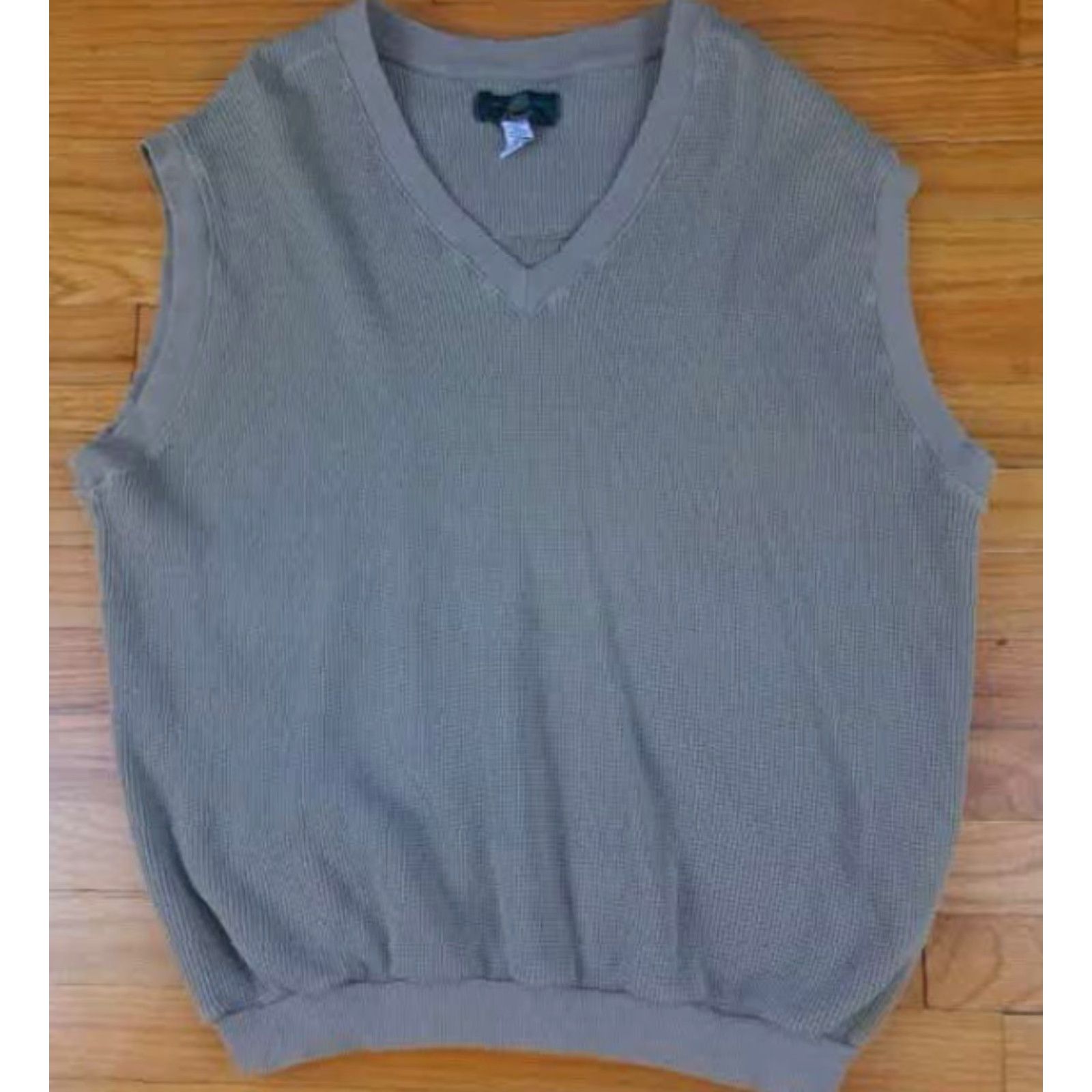Orvis Orvis Mens Sweater Vest V-Neck Cotton Knit Brown Tan Large L Size US L / EU 52-54 / 3 - 2 Thumbnail