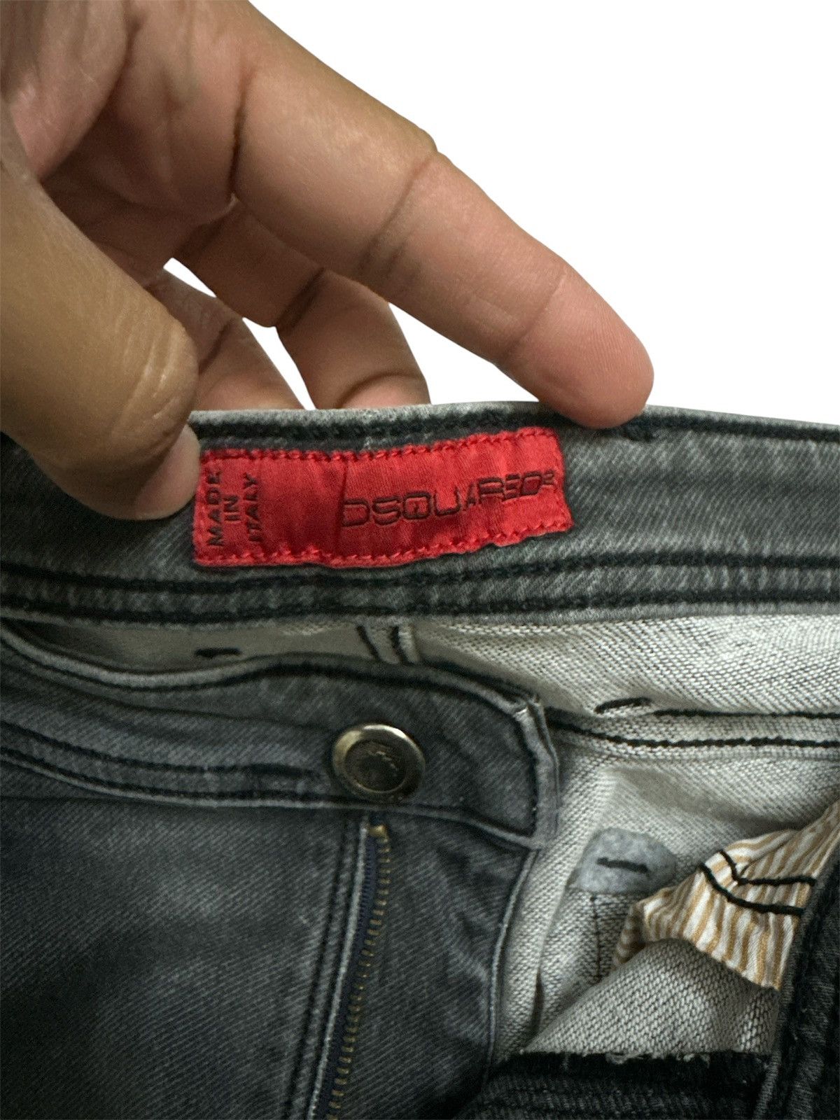 GOA Dsquared2 Washed Grey Jeans Amiri Junya Watanabe Style Jeans Size US 36 / EU 52 - 12 Thumbnail