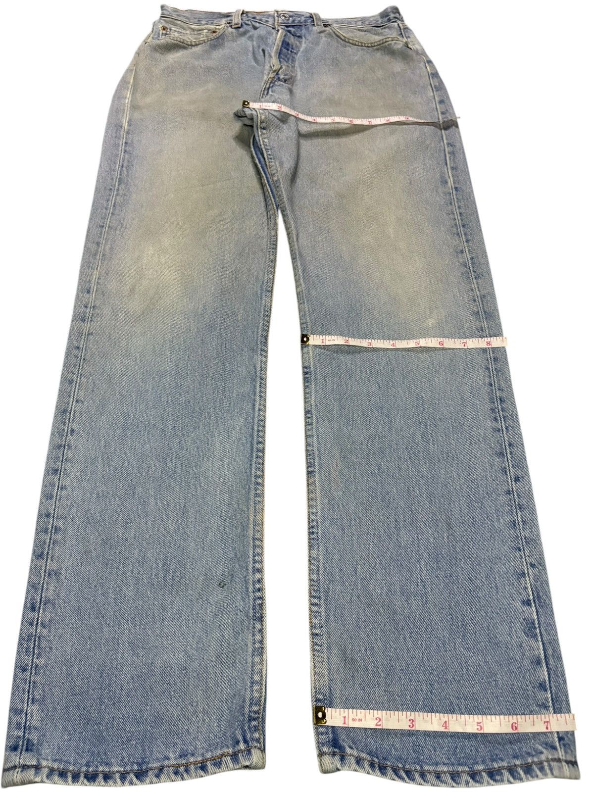 Levi's Vintage 90s Levis 501 Faded Wash Loose Jeans Size US 32 / EU 48 - 13 Thumbnail