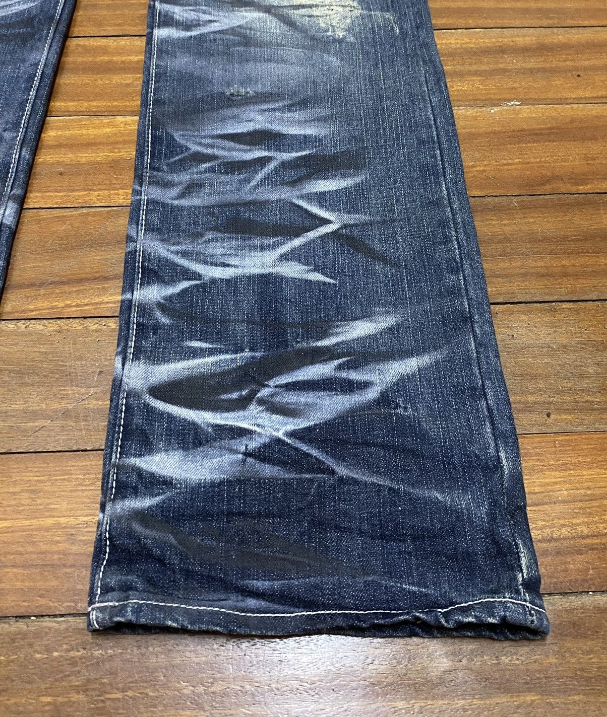Japanese Brand Rare Design Vintage Brand Urban Craft Distressed Jeans 2000s Size US 35 - 6 Thumbnail
