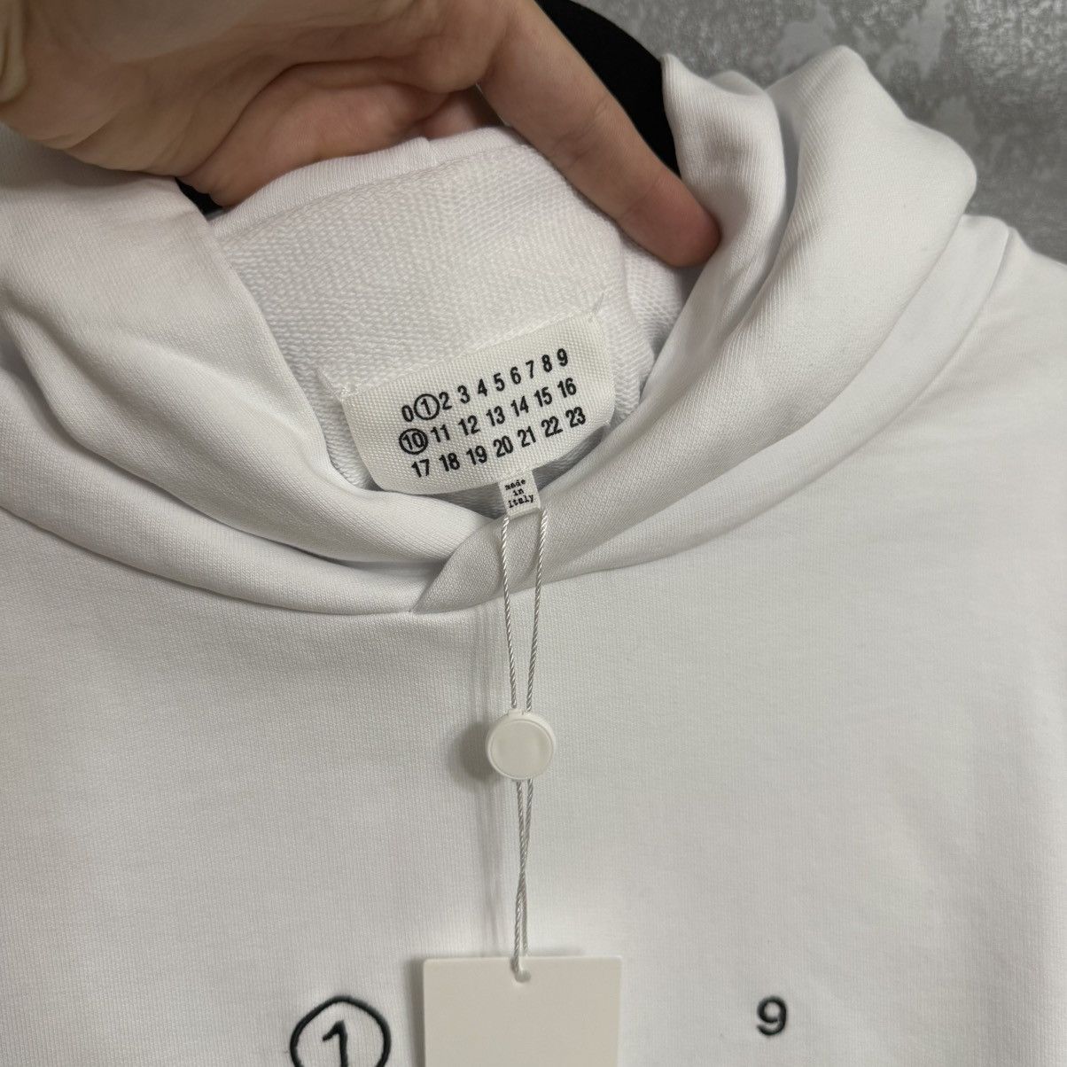 Maison Margiela Maison Margiela White Hoodie Size US L / EU 52-54 / 3 - 4 Thumbnail