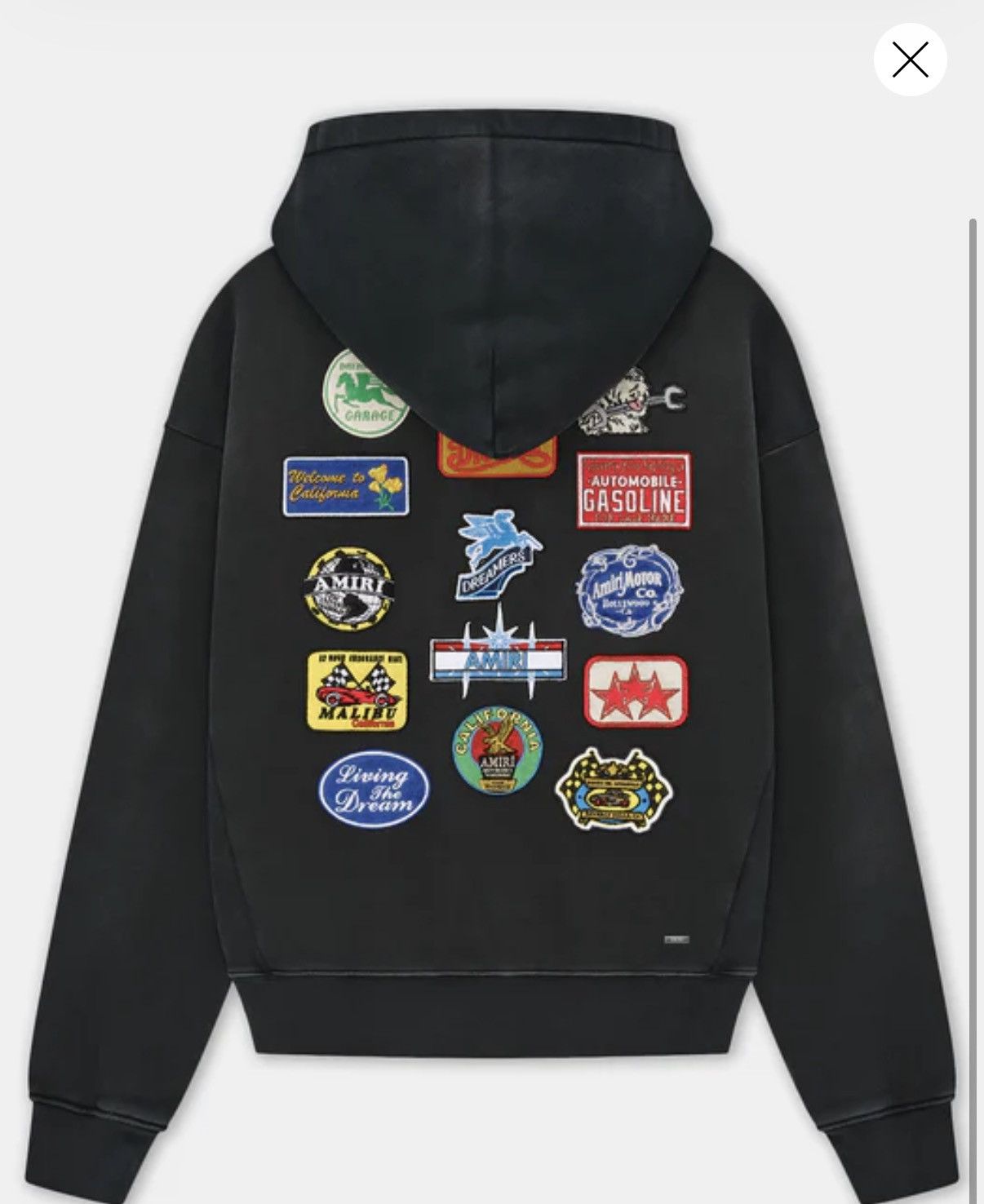 Amiri STATION PATCH OVERSIZED HOODIE Size US L / EU 52-54 / 3 - 3 Thumbnail