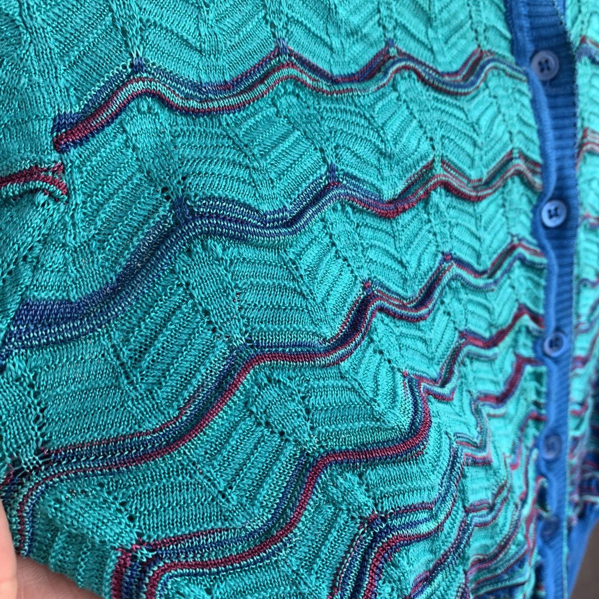Missoni × Vintage Vintage Cardigan Missoni Knit Size M / US 6-8 / IT 42-44 - 4 Thumbnail