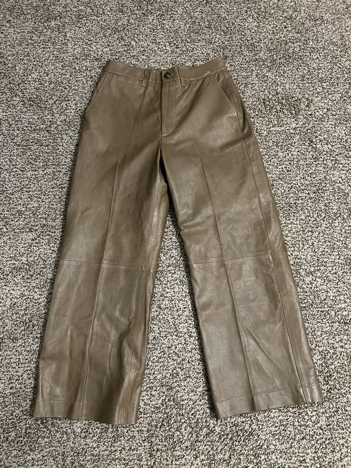 Lauren Ralph Lauren × Polo Ralph Lauren Polo Ralph Lauren Brown Leather Pants Size 4 MSRP: $1298.00 Size US 28 / EU 44 - 1 Thumbnail