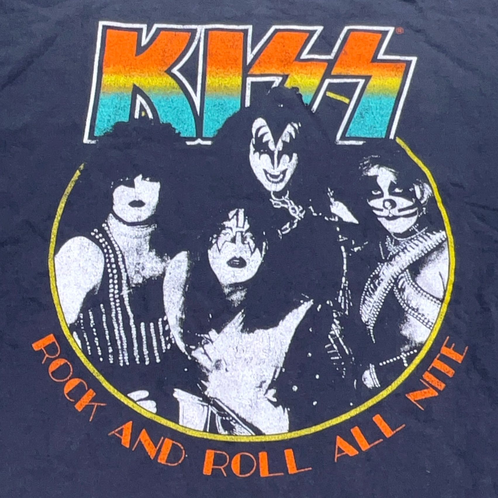 Spell Kiss Shirt Men 3XL Gray Band Tee Tour Concert Rock Retro Logo Graphic Print Short Sleeve Crew Neck T-Shirt Size US XXL / EU 58 / 5 - 3 Thumbnail