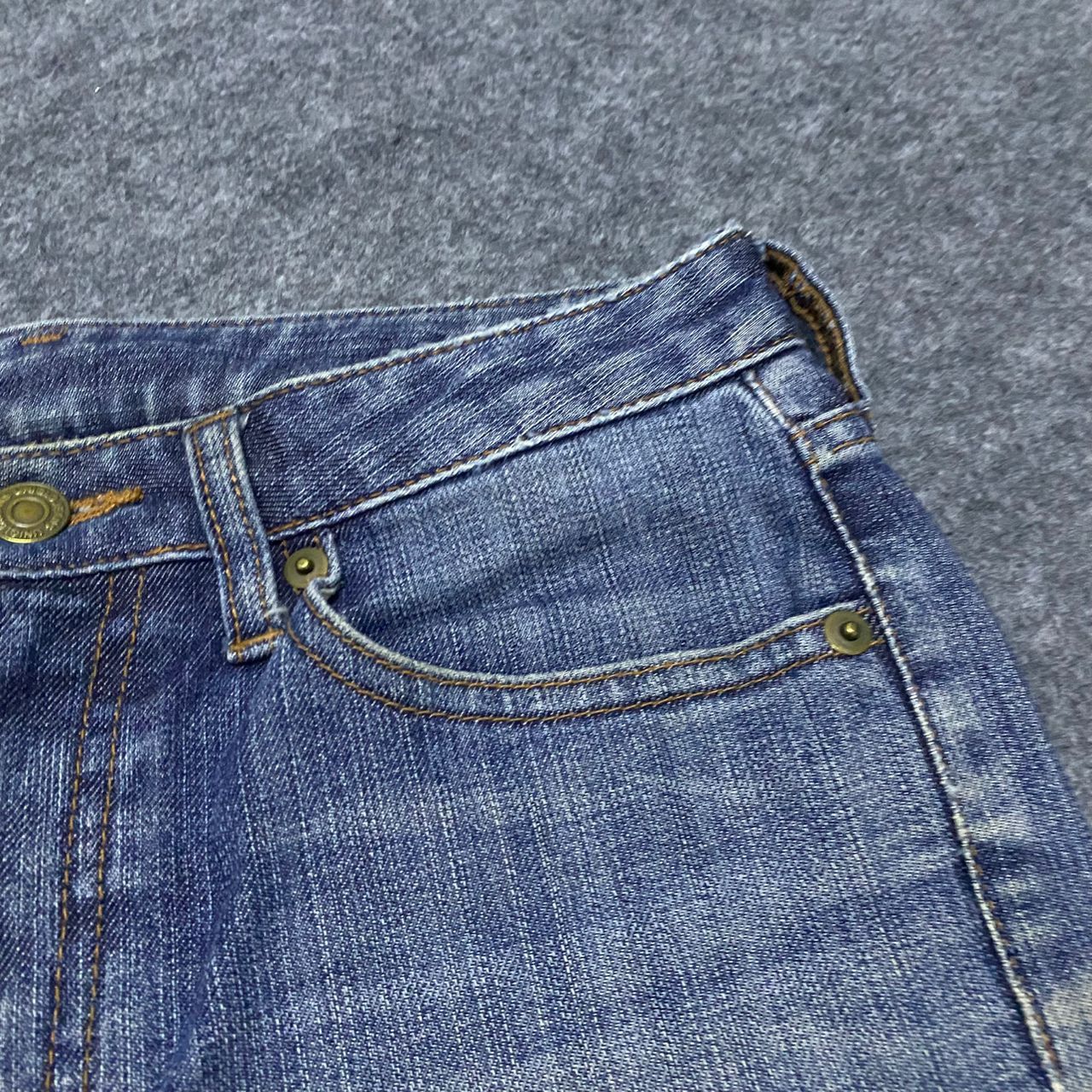 💥Flare💥Vintage Uniqlo Distressed Flare Denim