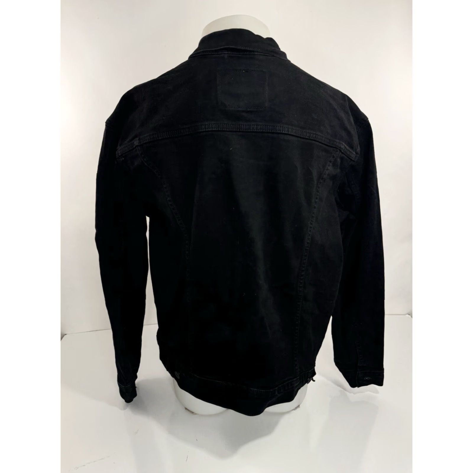 Levi's LEVI'S Black Denim Mens XL Trucker Jacket Shirt Jacket Mens XL Denim Jacket Size US XL / EU 56 / 4 - 3 Thumbnail