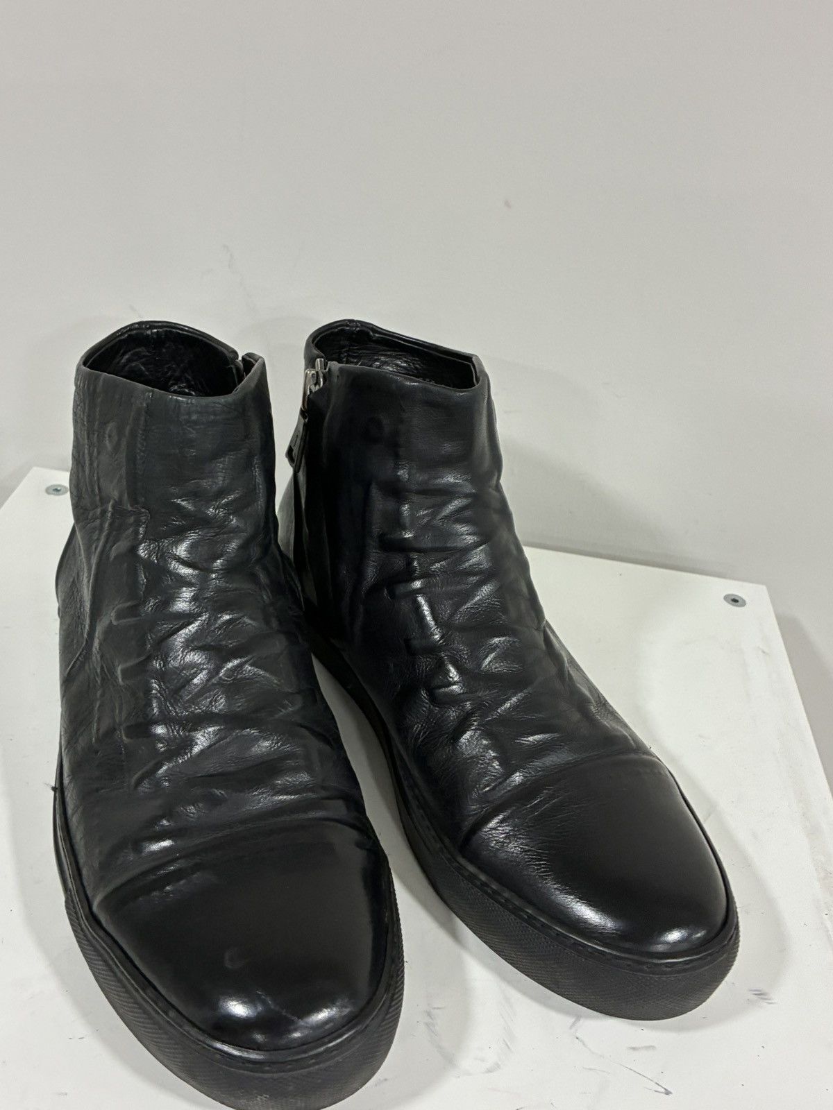 John Varvatos Reed Ghosted High Top Sneaker USA 9.5 42.5 EU Size US 9.5 / EU 42-43 - 5 Thumbnail
