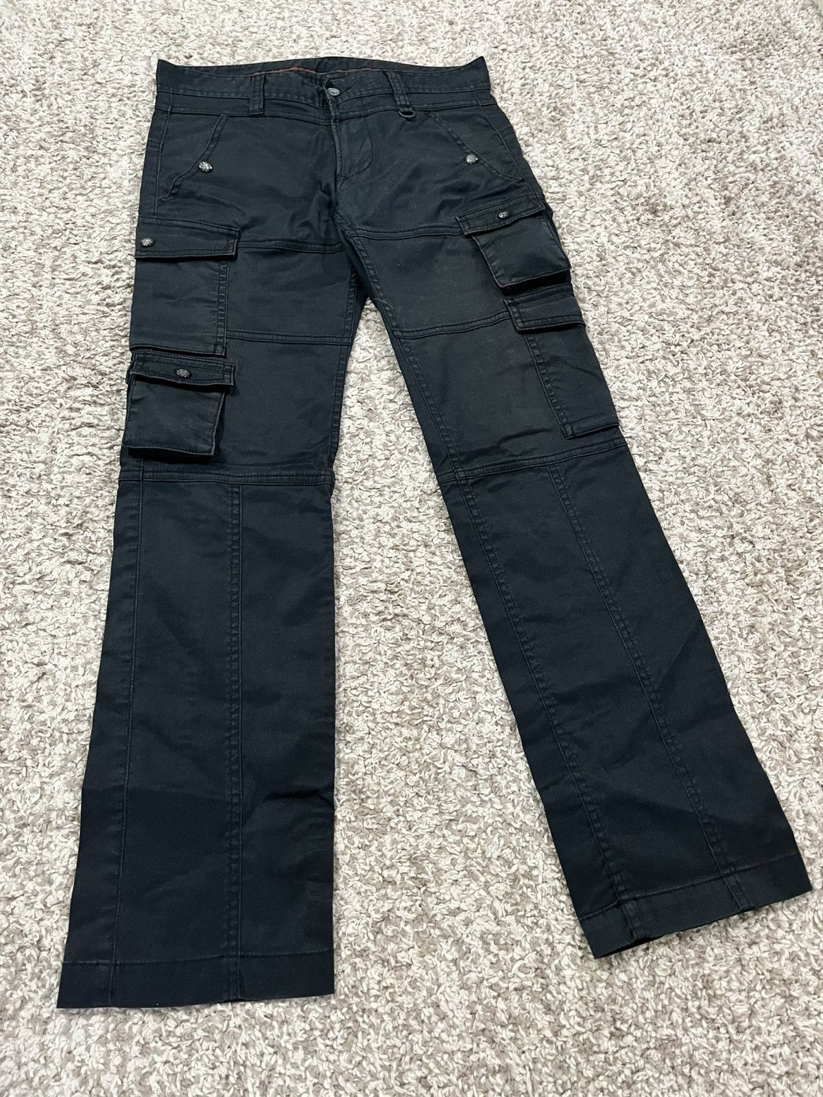 Le Grande Bleu (L.G.B.) RARE‼️🔥🔥🔥 NCFM Black 10-Pocket Gorpcore Cargo Pants – Size 33 Size US 33 - 3 Thumbnail