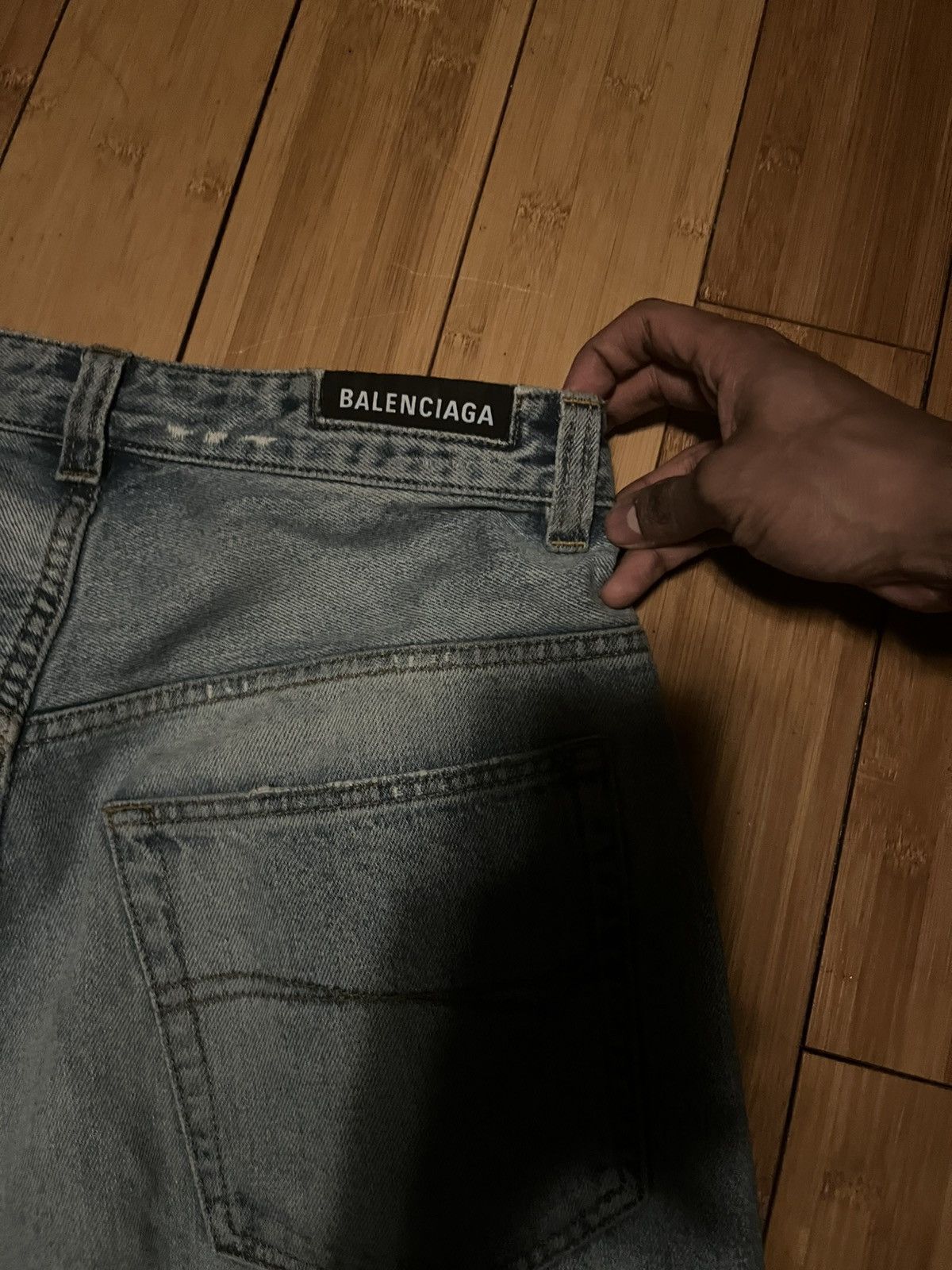 Balenciaga Balenciaga FW22 Light Blue Baggy Denim Size US 30 / EU 46 - 3 Thumbnail
