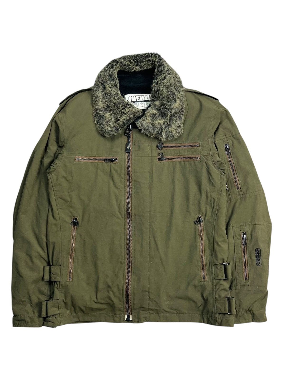 Isamu Katayama Backlash 2000s Powerage - Fur Collar Rider Cargo Jacket Size US M / EU 48-50 / 2 - 1 Thumbnail