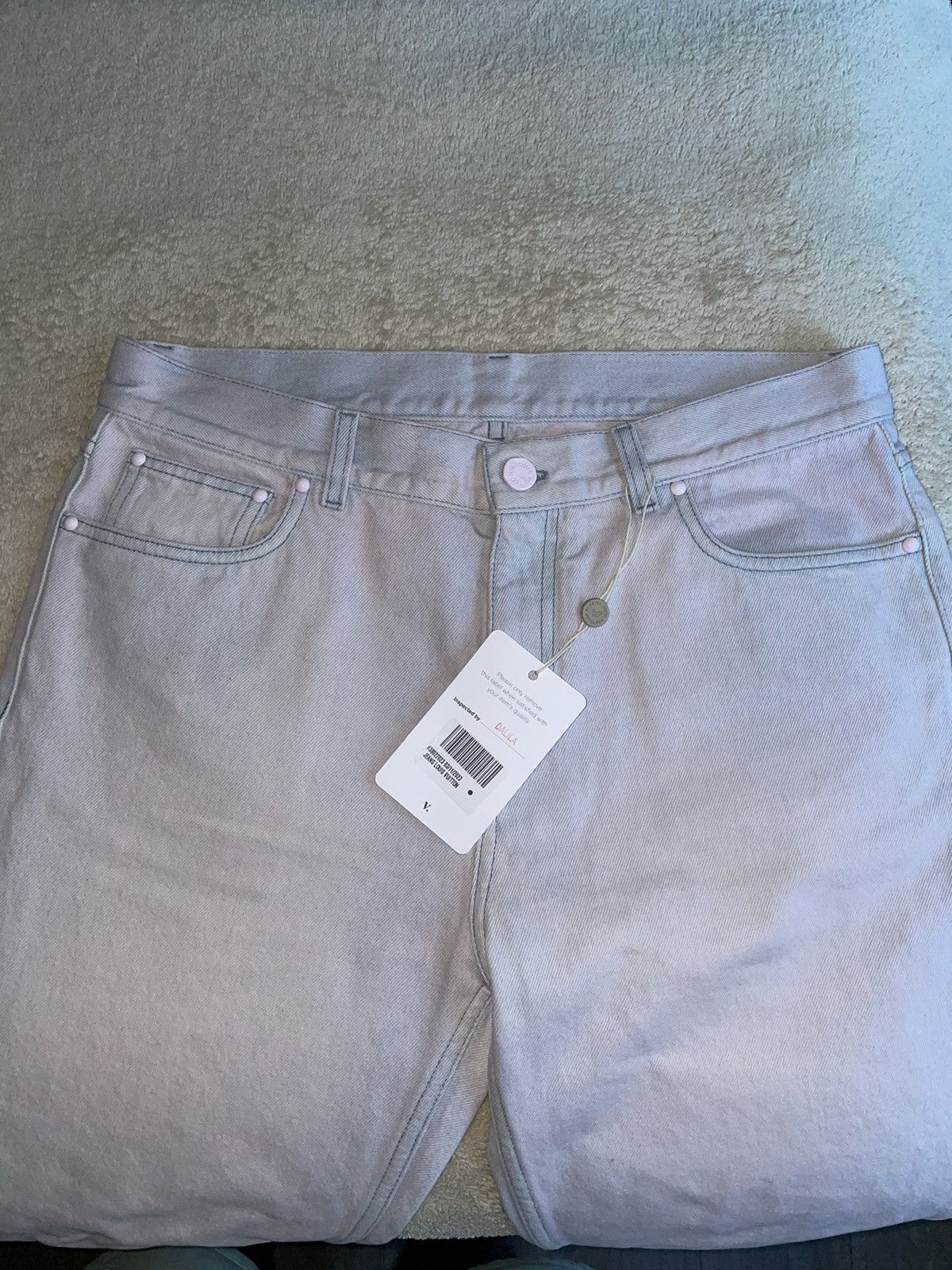 Louis Vuitton Louis Vuitton Bleached Pink Denim Pants Size US 32 / EU 48 - 3 Thumbnail